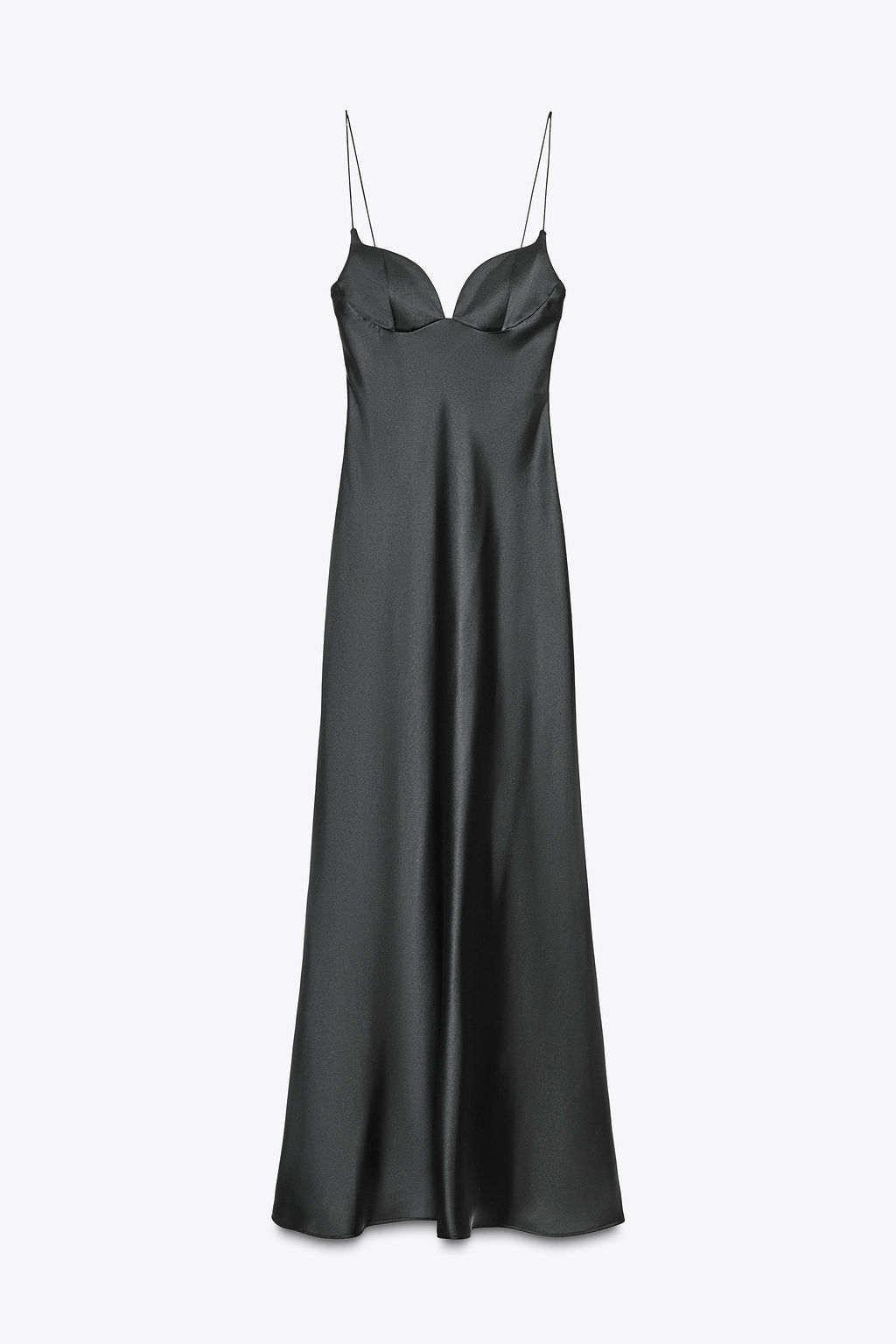 LONG SATIN DRESS - Zara фото 13