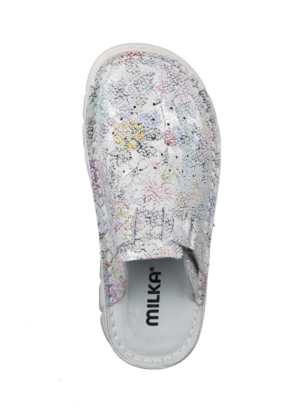 03 | Duki |Женские медицинские сабо натуральная кожа (цветок) - Milka shoes&more фото 17