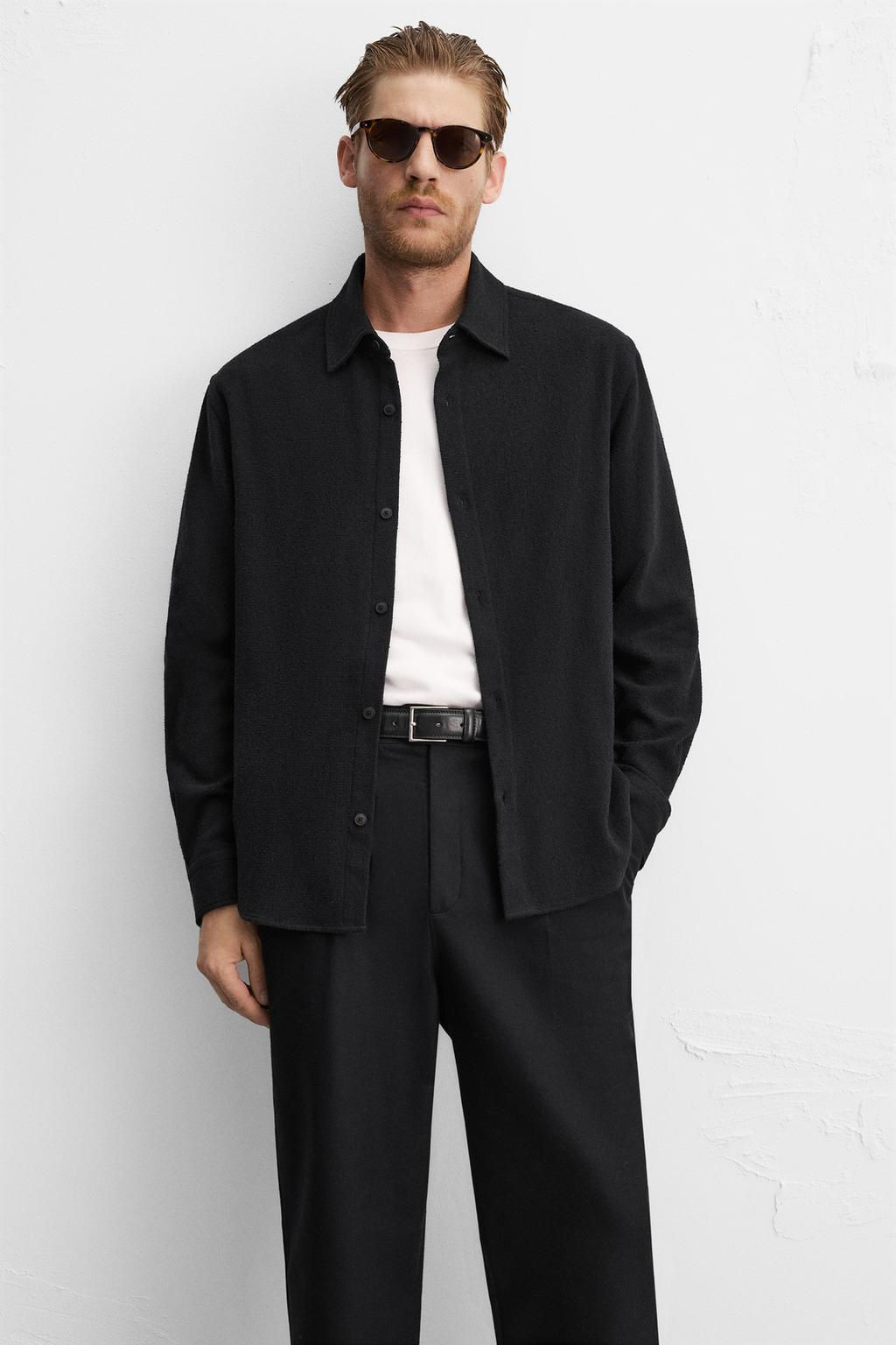 BOUCLE TEXTURED SHIRT - Zara фото 5