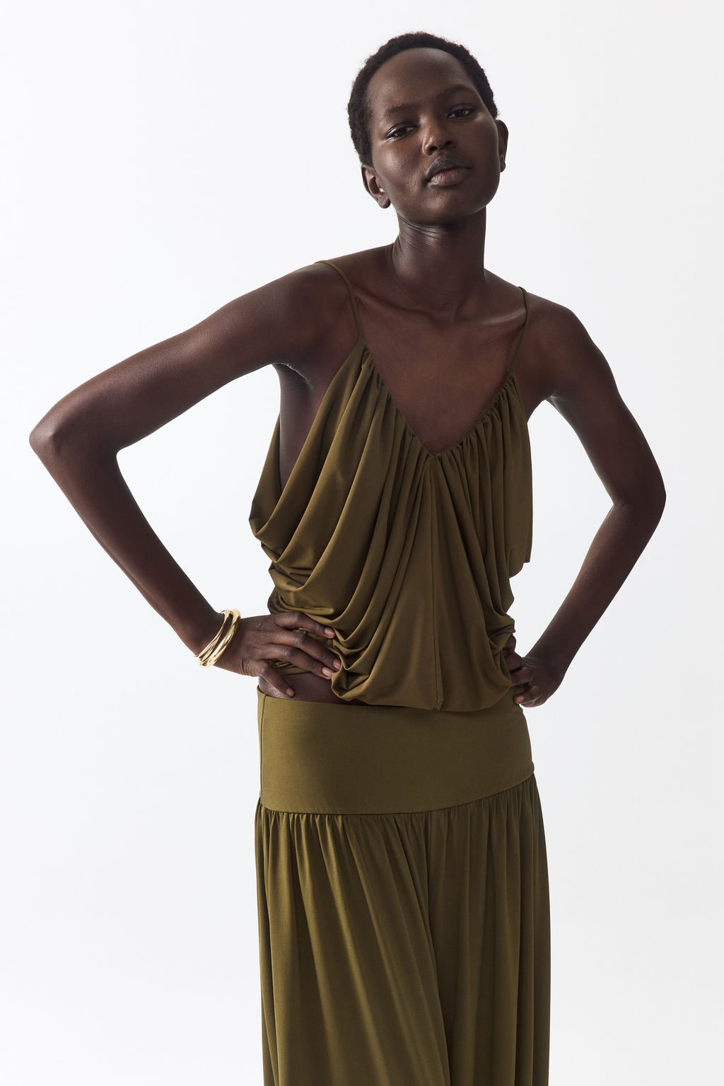 Top drapeado con tirantes espagueti - H&m фото 7