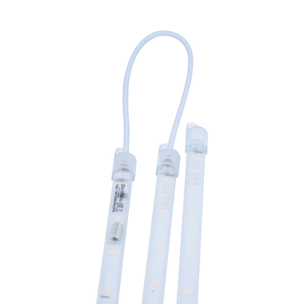 ULZ-P04-14W/SPLE/TM IP65 CLEAR KIT03 Светильник для растений светодиодный линейный, 540мм. Пластик. Спектр для фотосинтеза. В составе набора из 3-х штук, с таймером. TM ФитоЛето