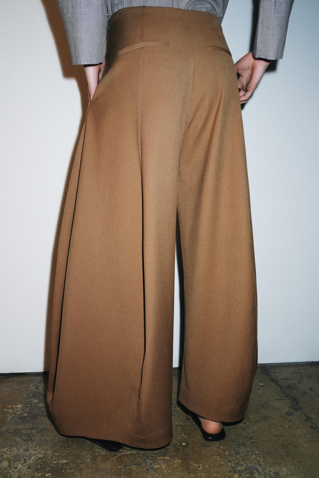 ZW COLLECTION VOLUME WIDE-LEG TROUSERS