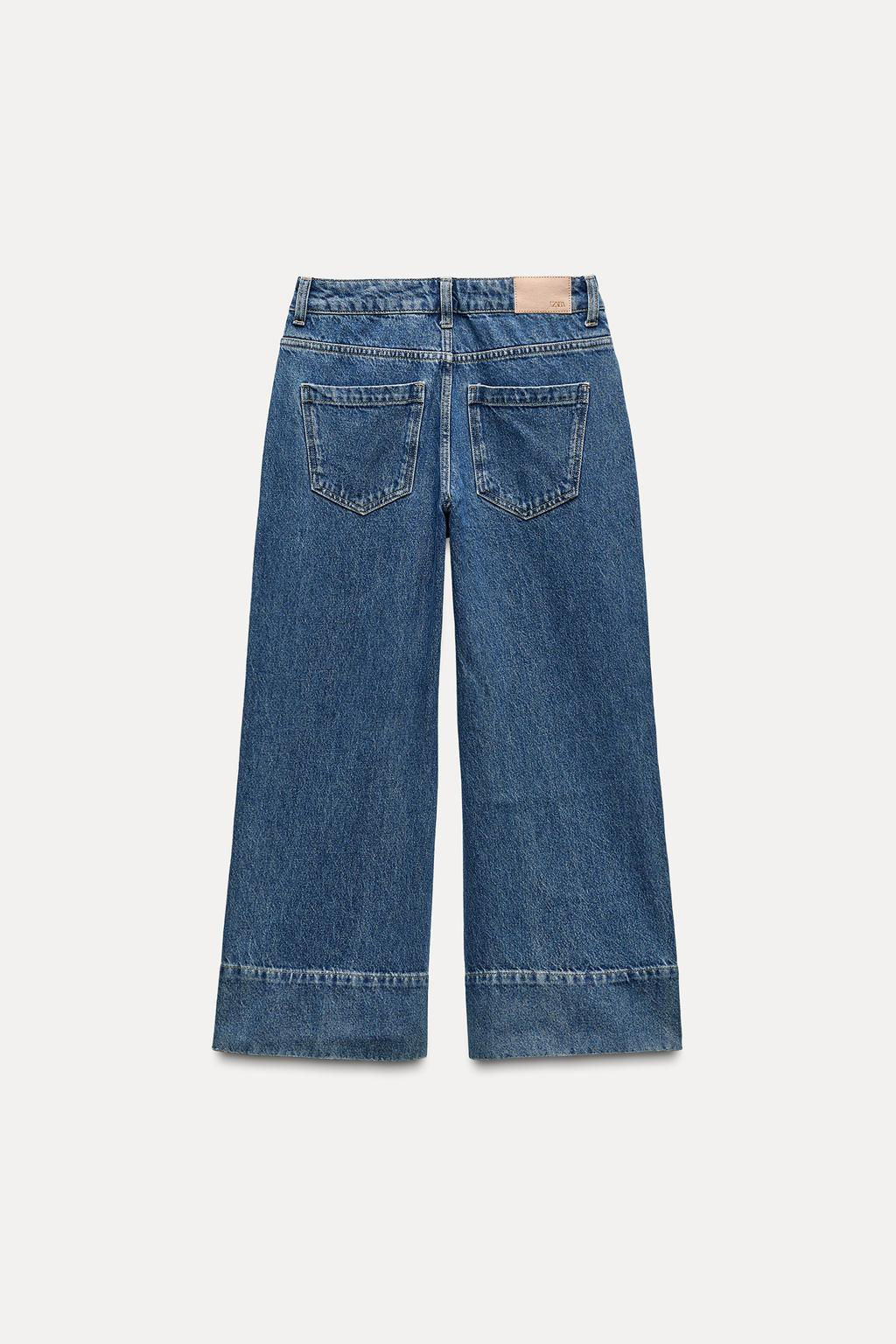 Z1975 WIDE-LEG HIGH-WAIST CROPPED JEANS - Zara фото 15