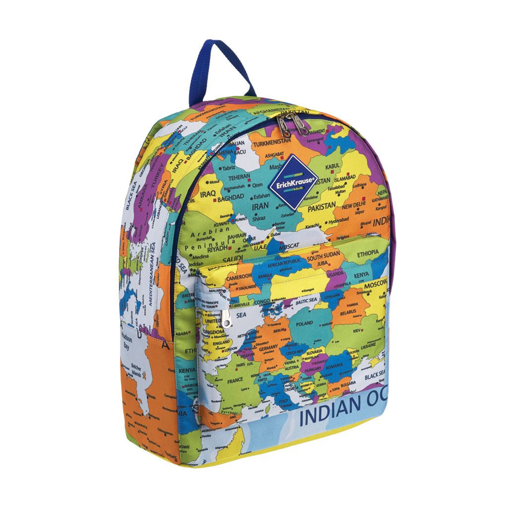Цена за 1 шт. Рюкзак ErichKrause® EasyLine® 17L World Map