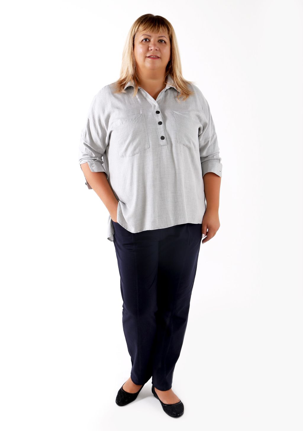 Брюки Эскорт синие - Марлен фото 2