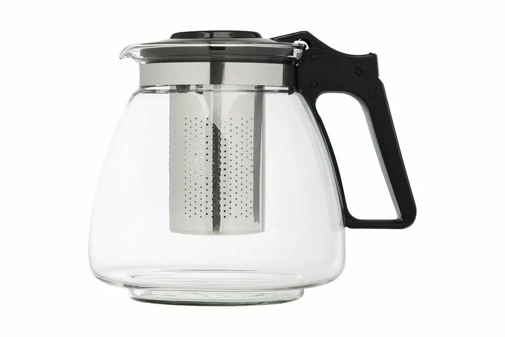 Чайник заварочный CLASSICA, объем 1100 мл, из жаропр стекла с фильтром из нерж стали арт.910131 - Mallony фото 2