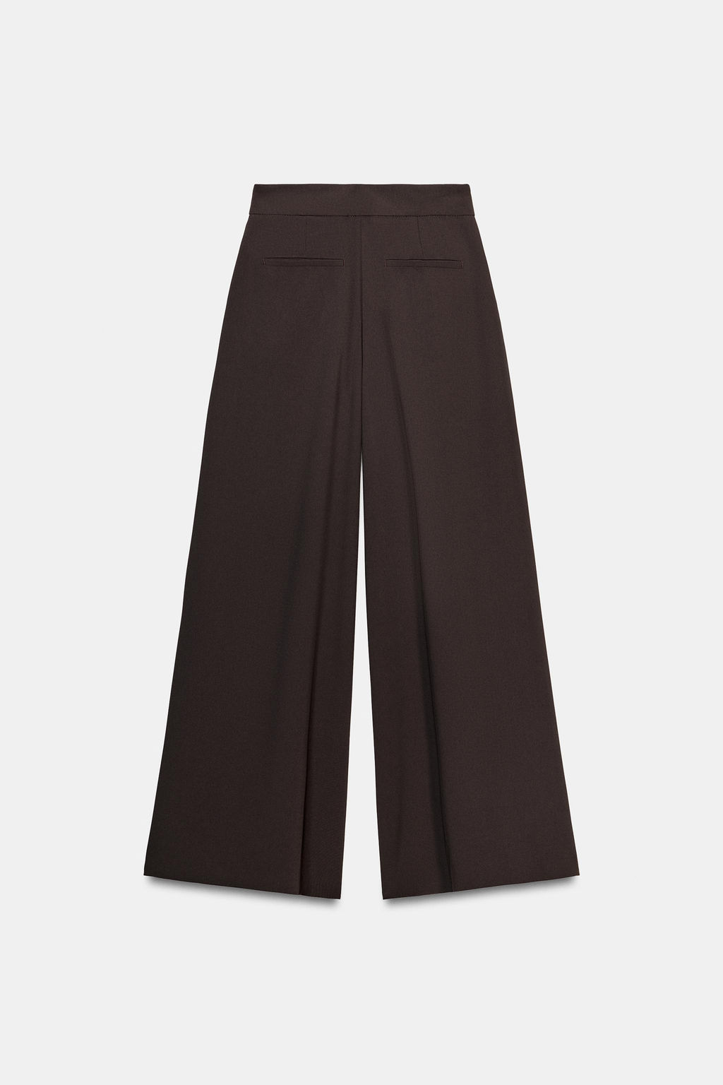 PANTAL?N PALAZZO BOT?N DORADO / Marr?n - Zara фото 2