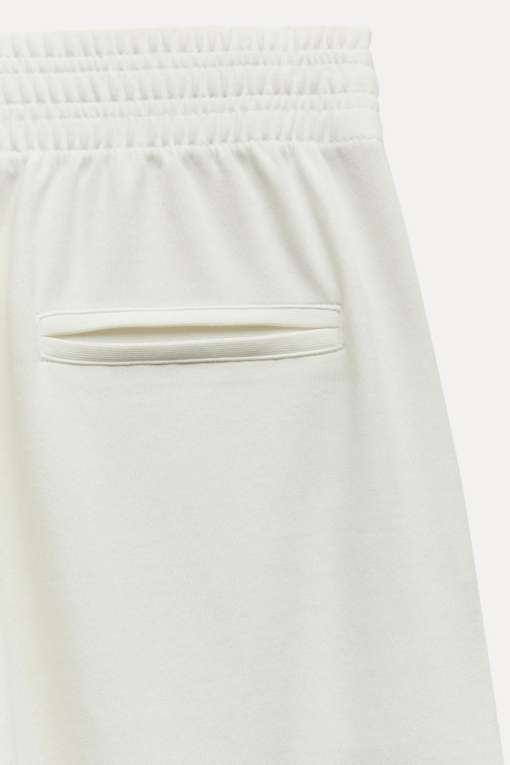 WASHED INTERLOCK TROUSERS - Zara фото 9