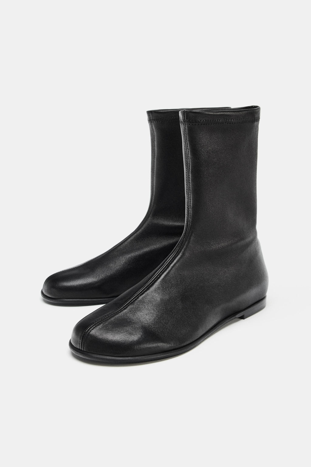 SOFT LEATHER ANKLE BOOTS - Zara фото 10