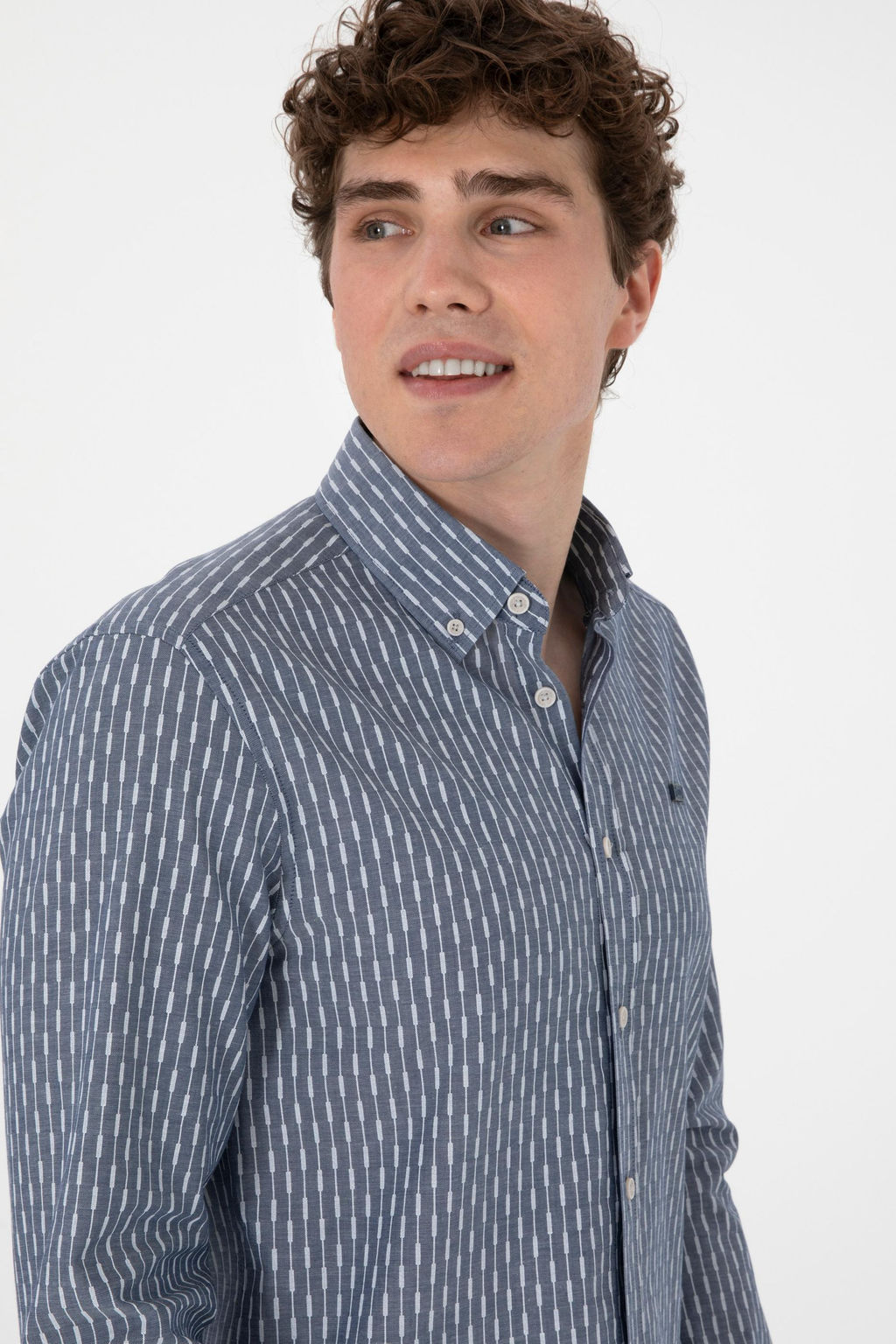 Erkek A__k Lacivert Uzun Kollu G_mlek Sepette S_rpriz _ndirim - U.s. polo assn фото 2