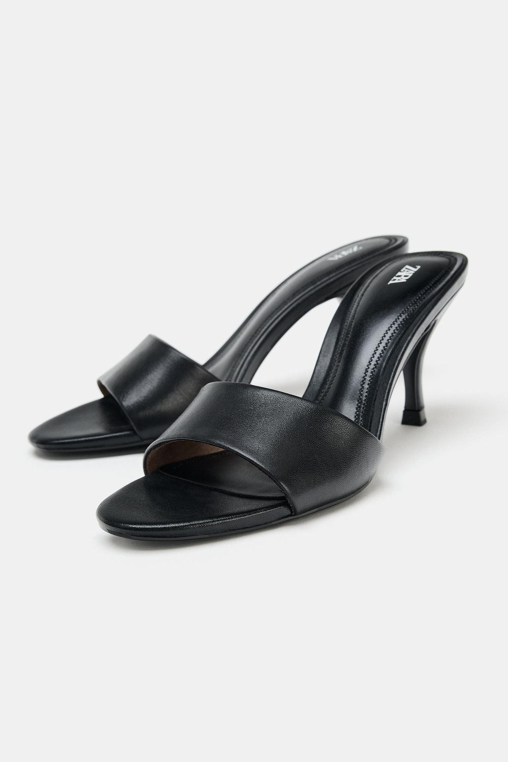 SANDALIA TAC?N PIEL / Negro - Zara фото 4