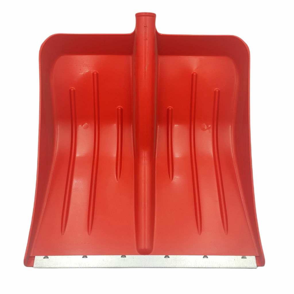 Лопата снеговая "Метелица" п/эт. цветная, с оцинк.накл., без черенка, d тулейки 32мм, 430х490мм