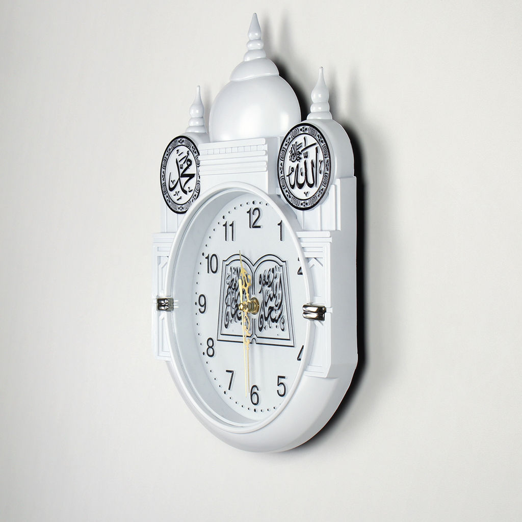 Часы настенные Мусульманские 34х24 см / 2580MW /уп 30/белые - Галеонтрейд фото 4