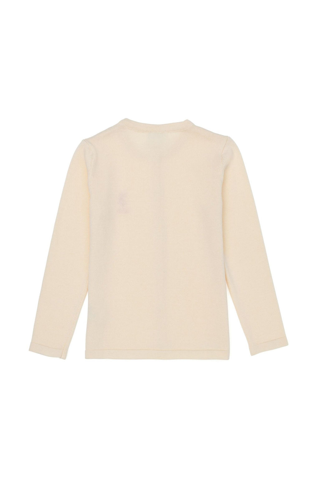 Кремовый трикотажный кардиган для девочки - U.s. polo assn фото 3