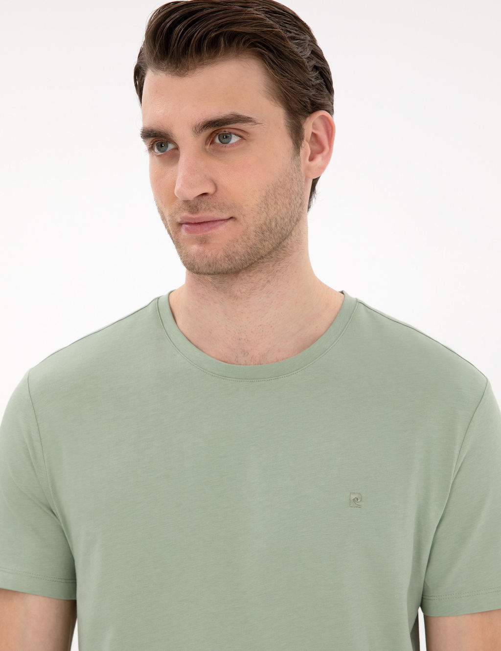 _a_la %100 Pamuk Slim Fit Bisiklet Yaka Basic Ti__rt - Pierre cardin фото 2