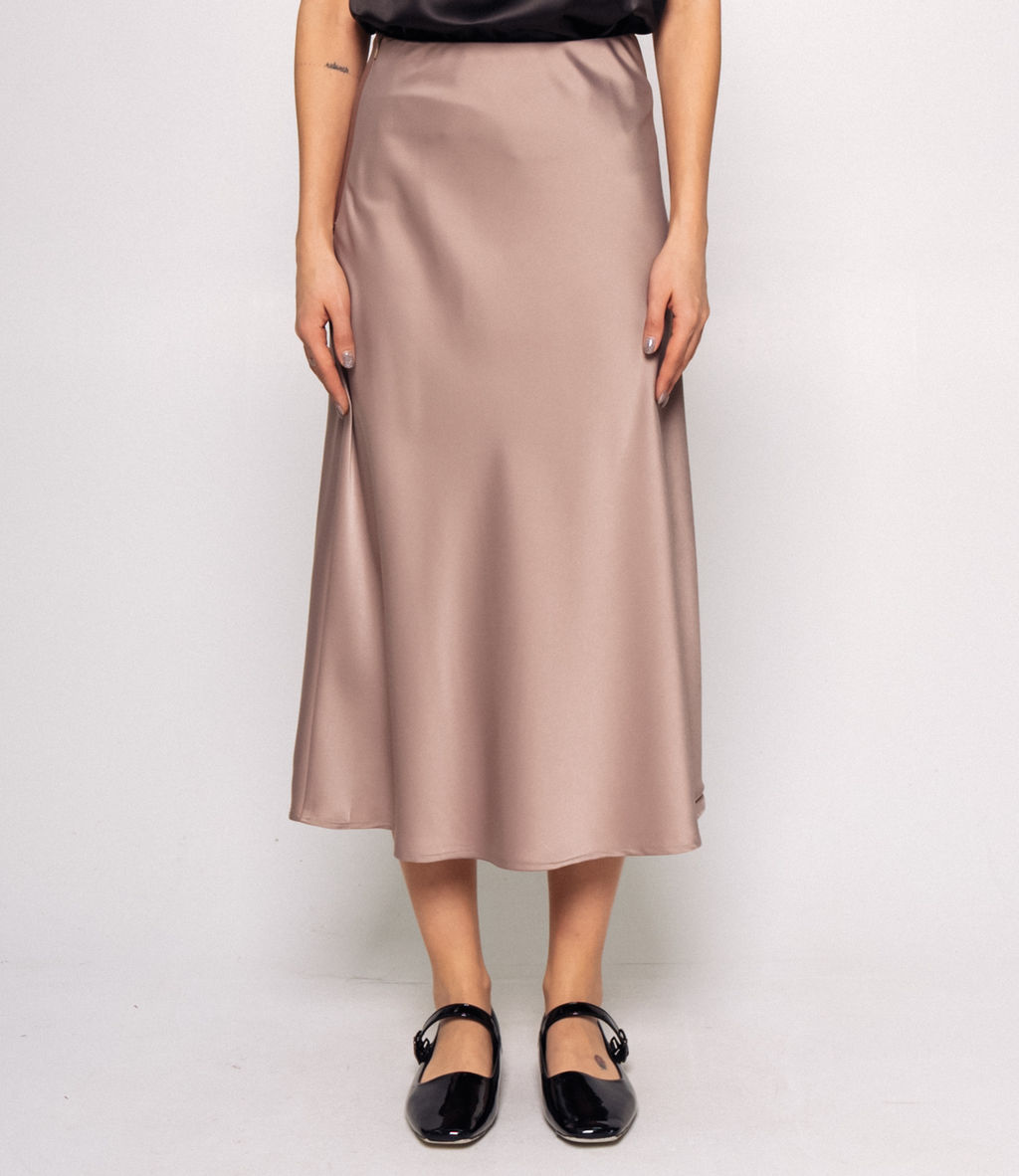 Юбка #КТ2103, тёмно-бежевый