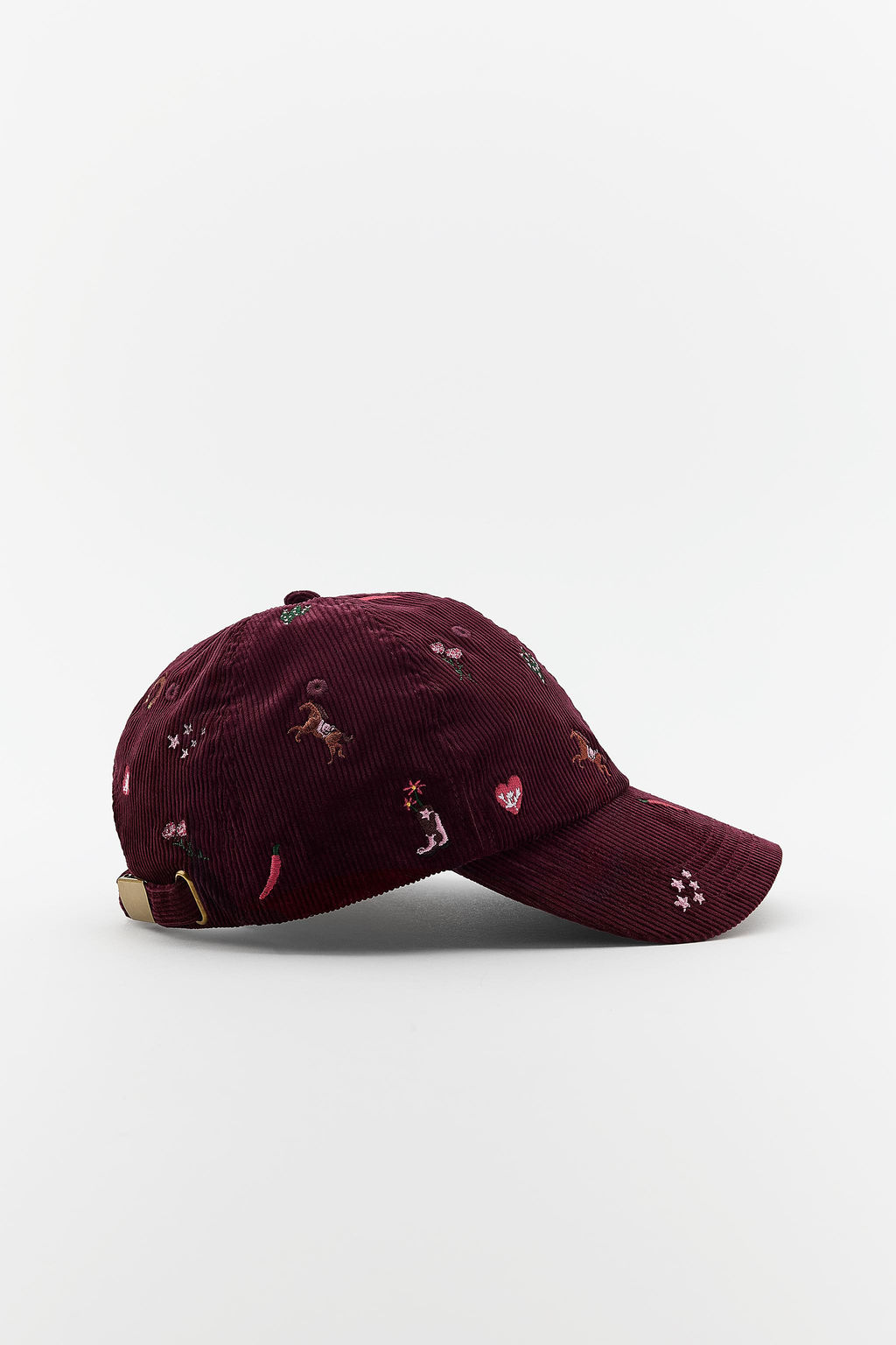 EMBROIDERED CORDUROY CAP - Zara фото 6