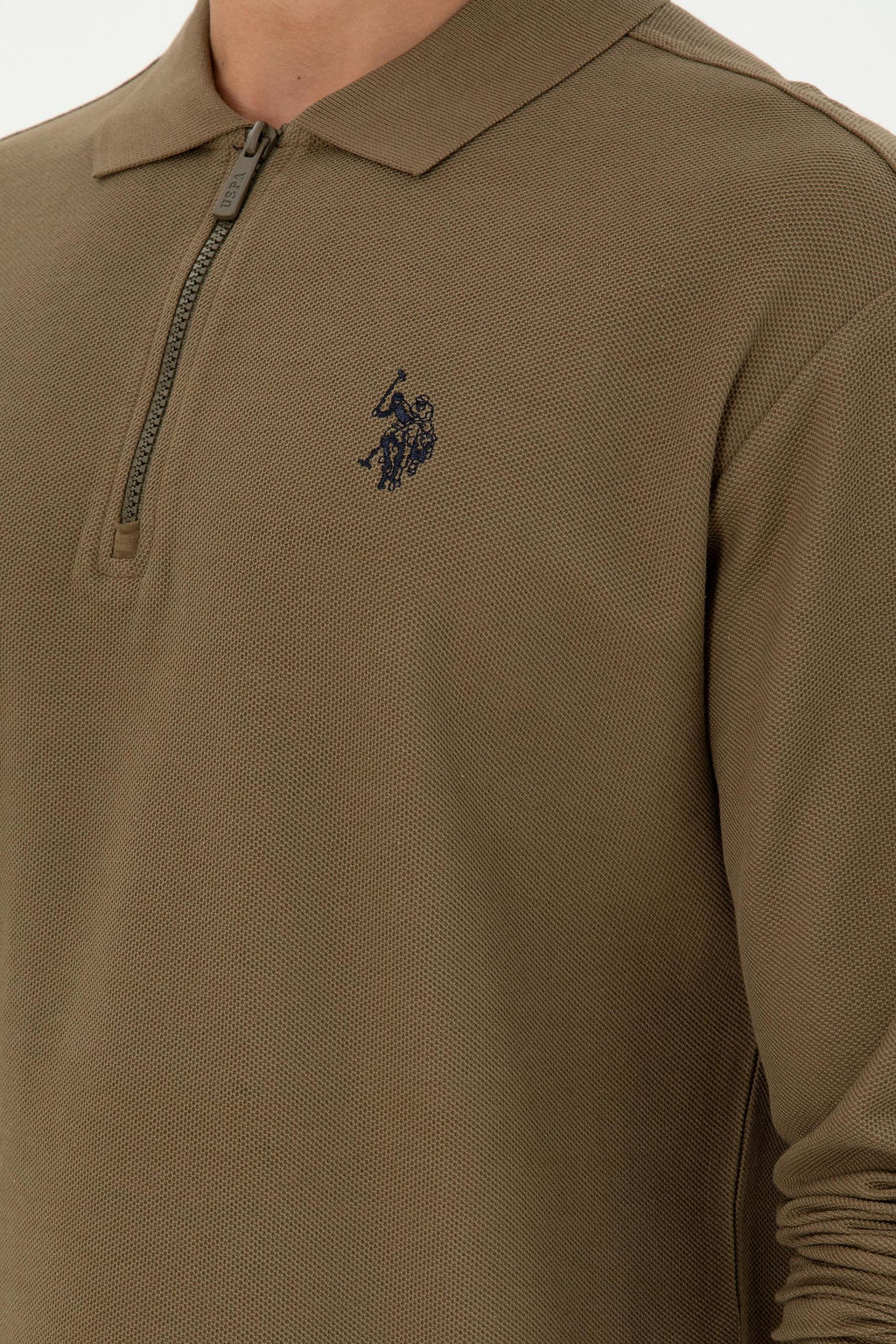 Мужской свитшот цвета хаки Неожиданная скидка в корзине - U.s. polo assn фото 7