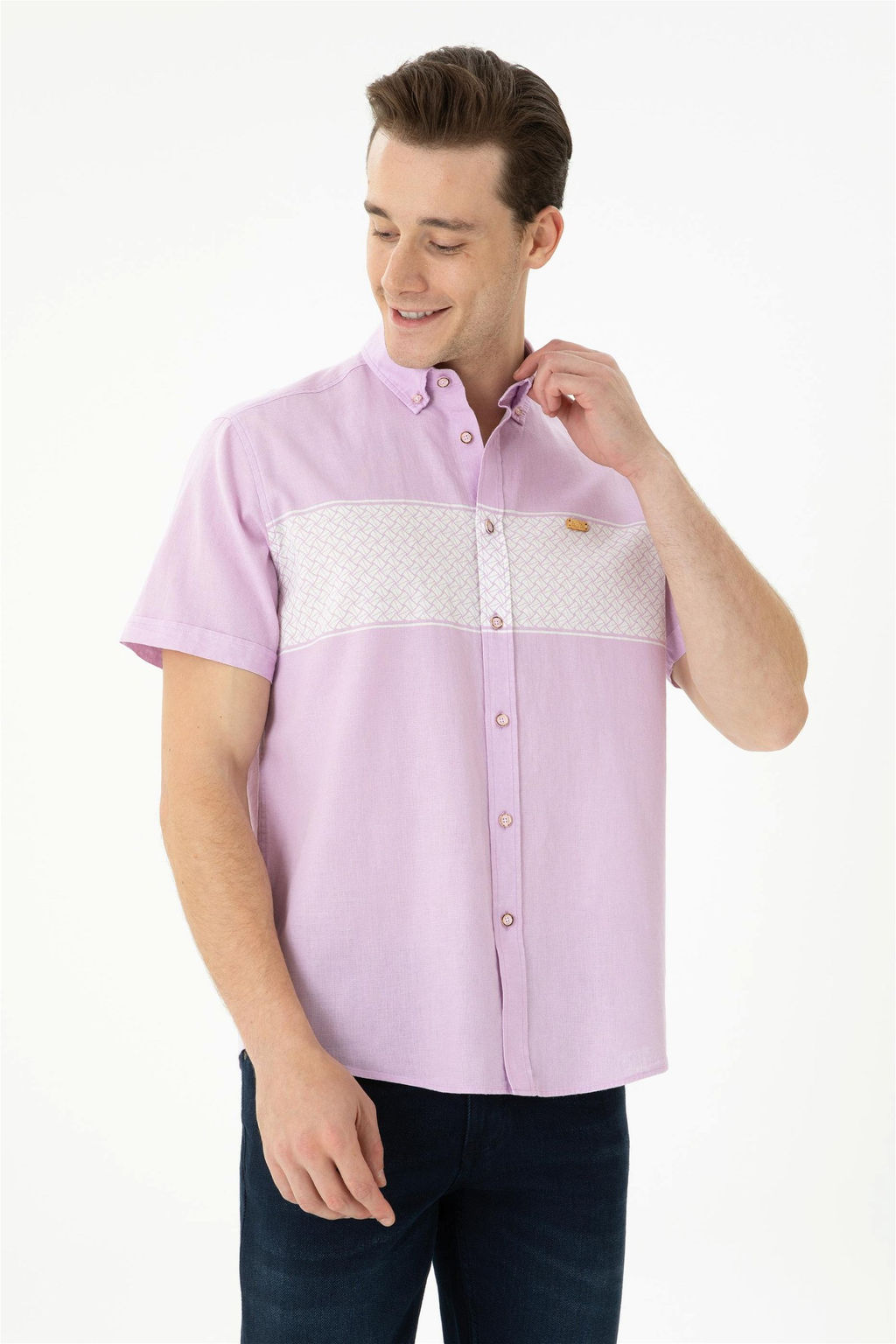 U. S. Polo Assn Мужская рубашка с коротким рукавом Magnolia - U.s. polo assn фото 2