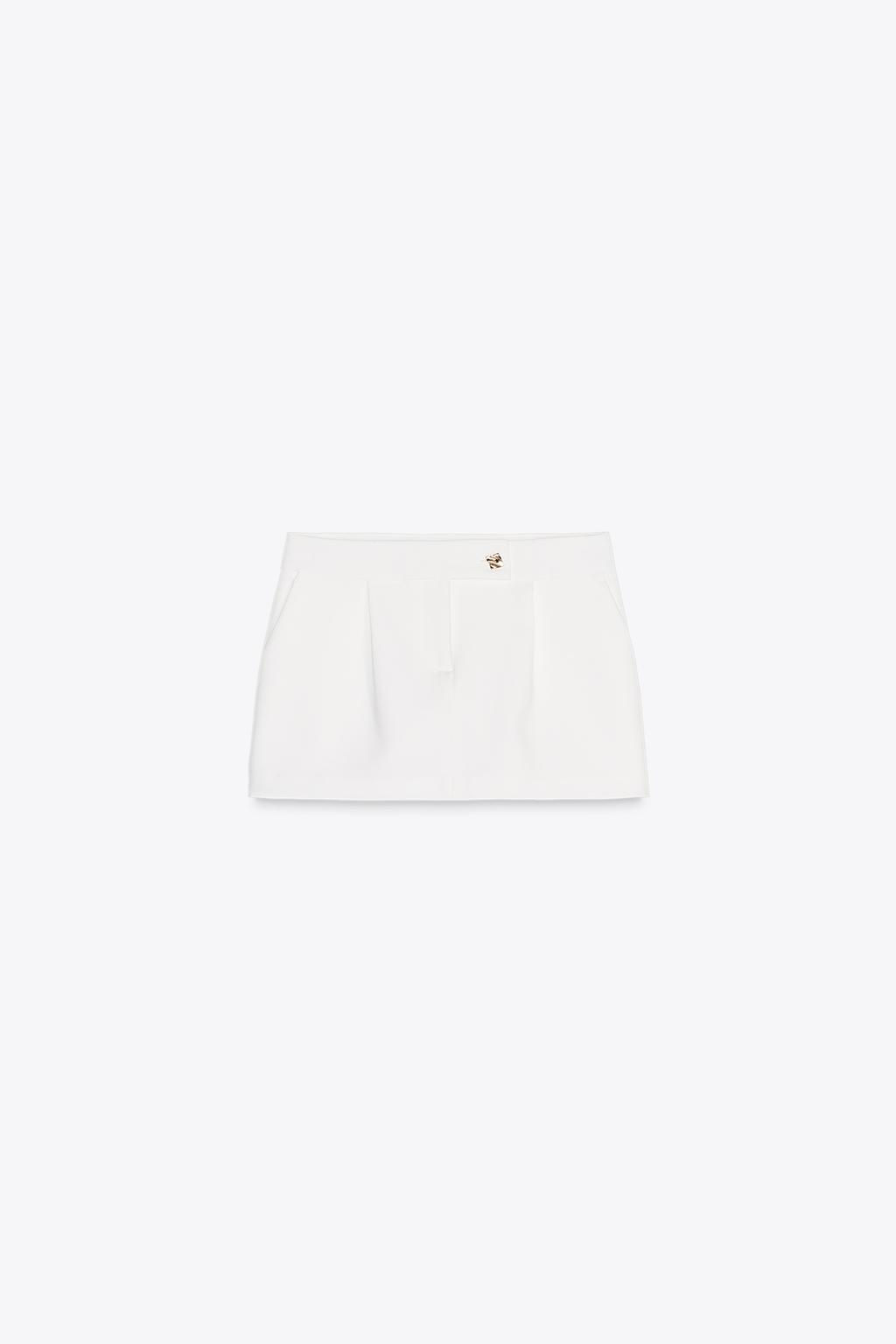 CREPE BUTTON SKORT - Zara фото 6