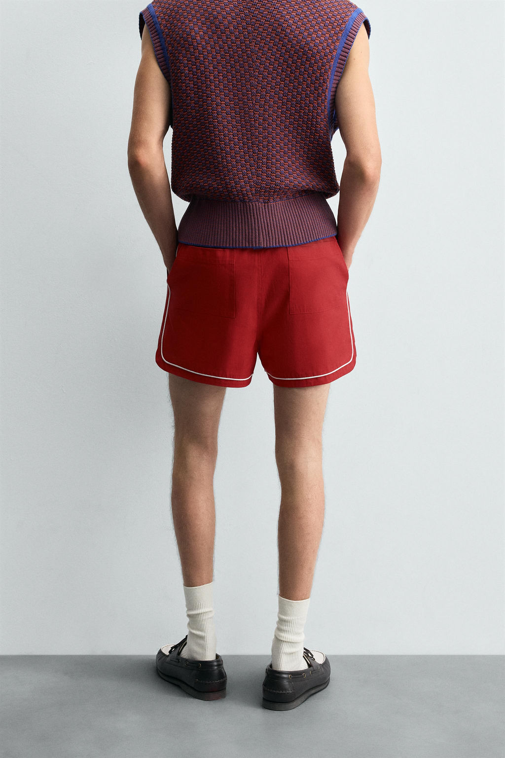 CONTRAST TRIM SHORTS - Zara фото 3