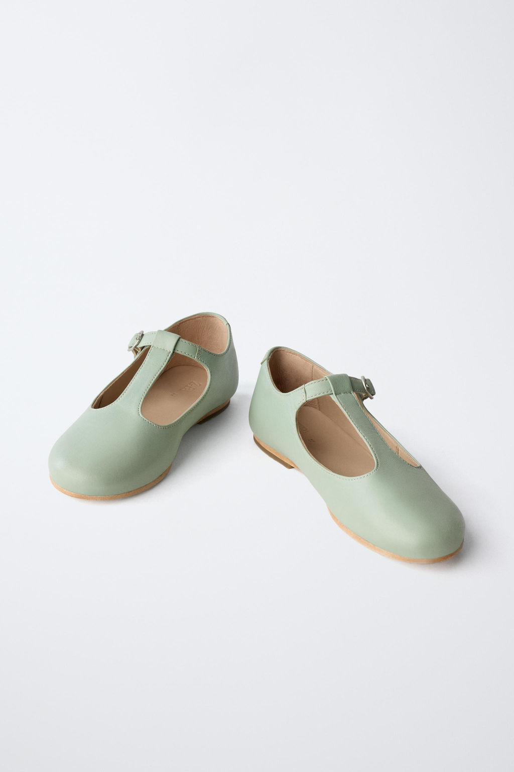 T-BAR LEATHER BALLET FLATS - LIMITED EDITION - Zara фото 3
