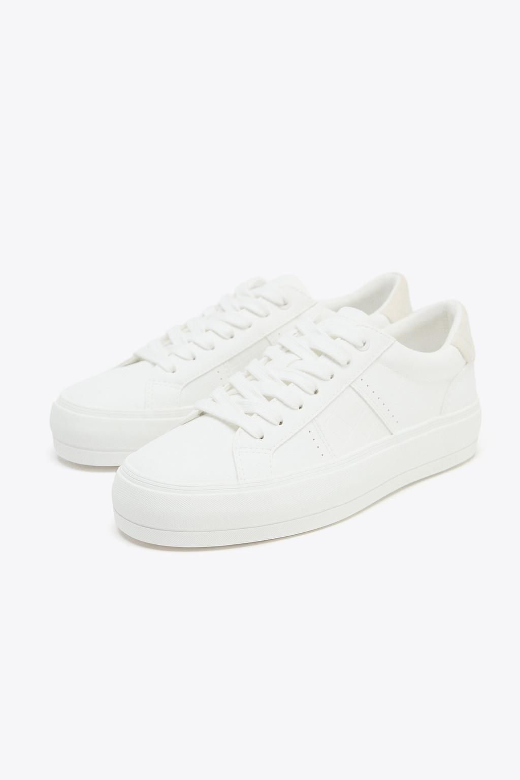 SNEAKERS WITH TOPSTITCH DETAIL - Zara фото 3