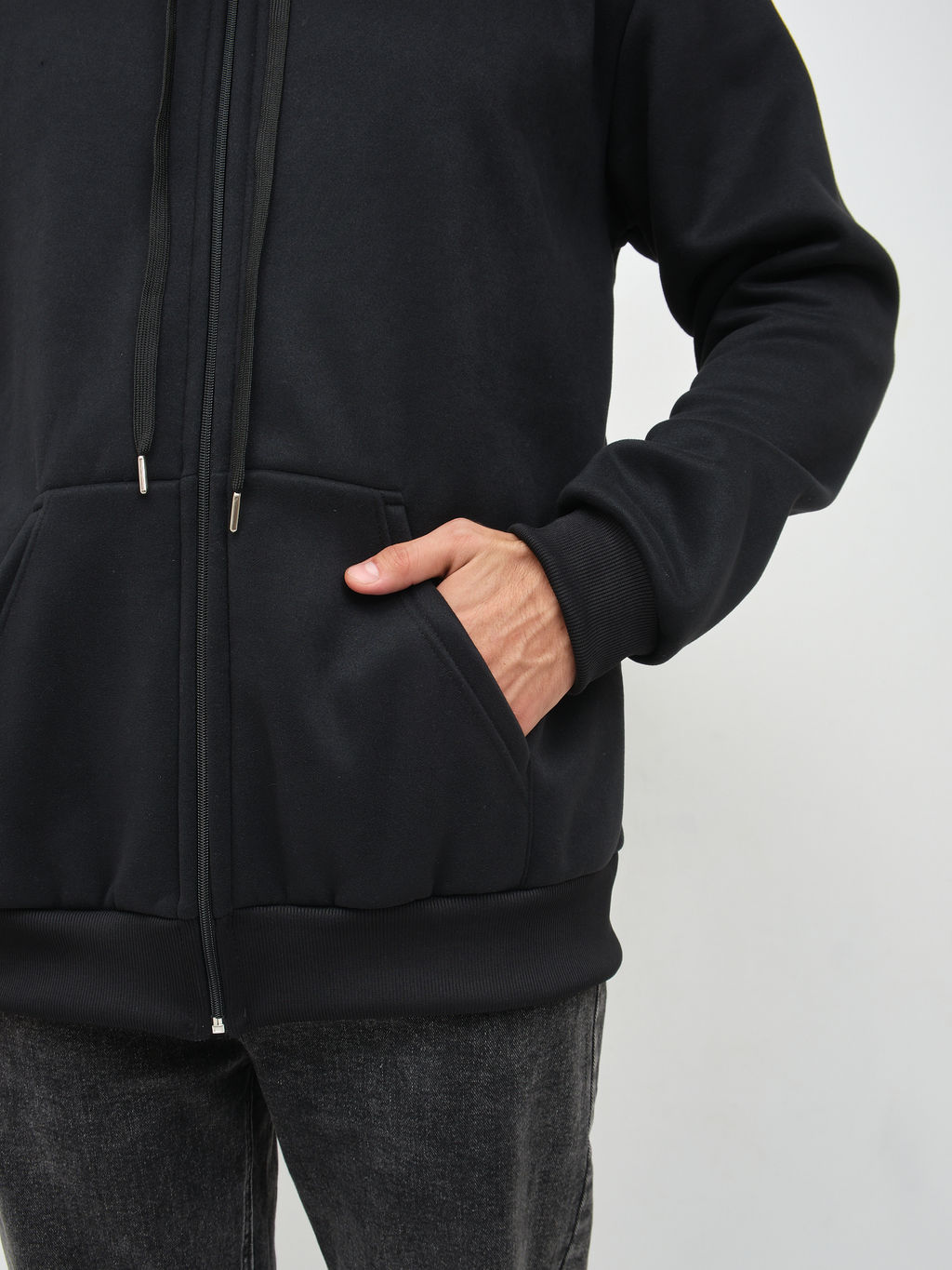 Толстовка муж. Дэнди 3-х нитка начес черный