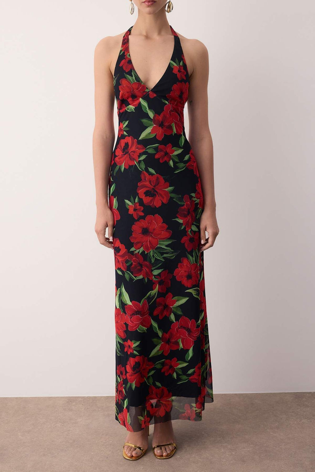 K?rm?z?-Cok Renkli Astarl? Tul Abiye Elbise TPRSS25AE00192 - Trendyolmilla фото 10