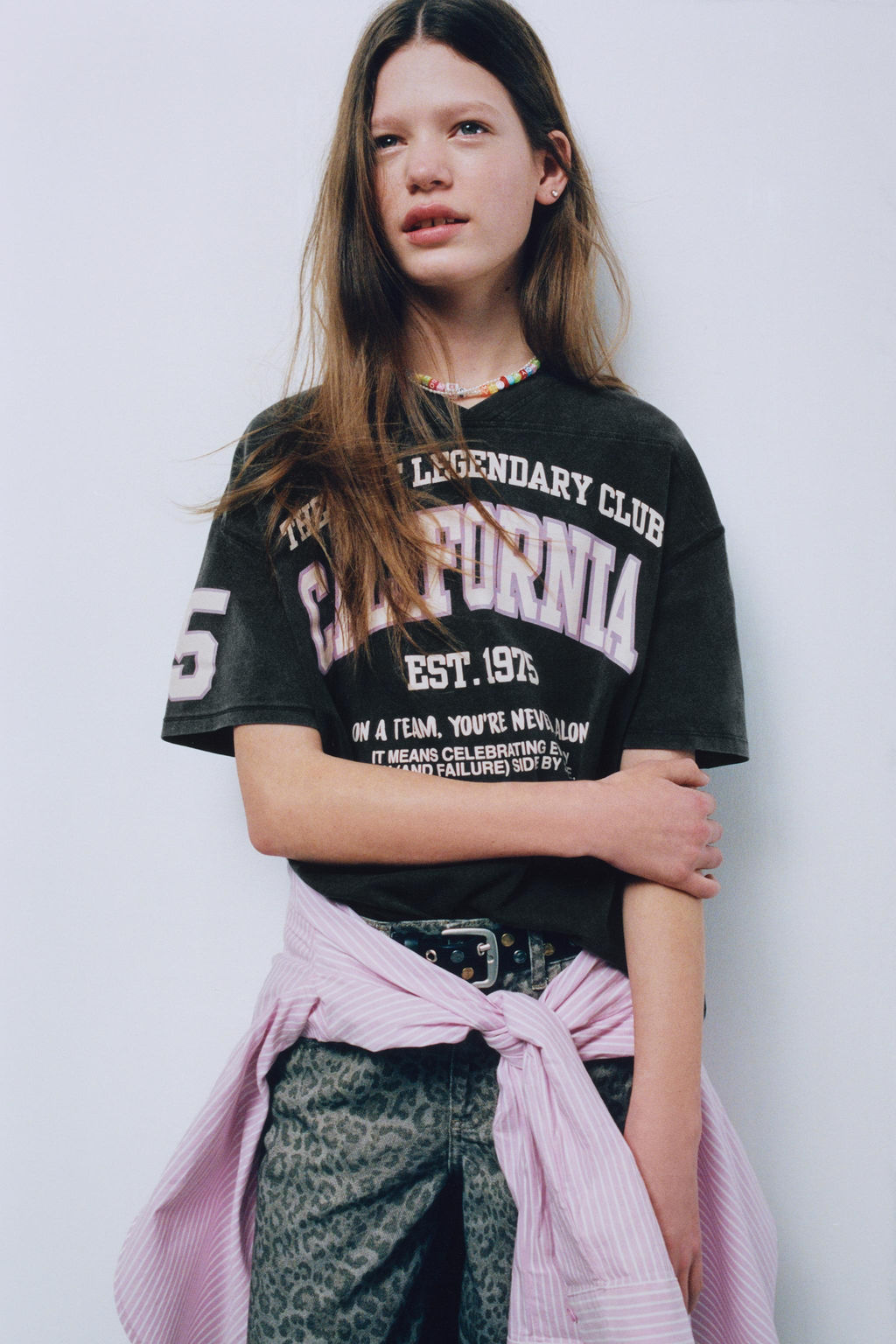 VARSITY SLOGAN T-SHIRT - Zara фото 6