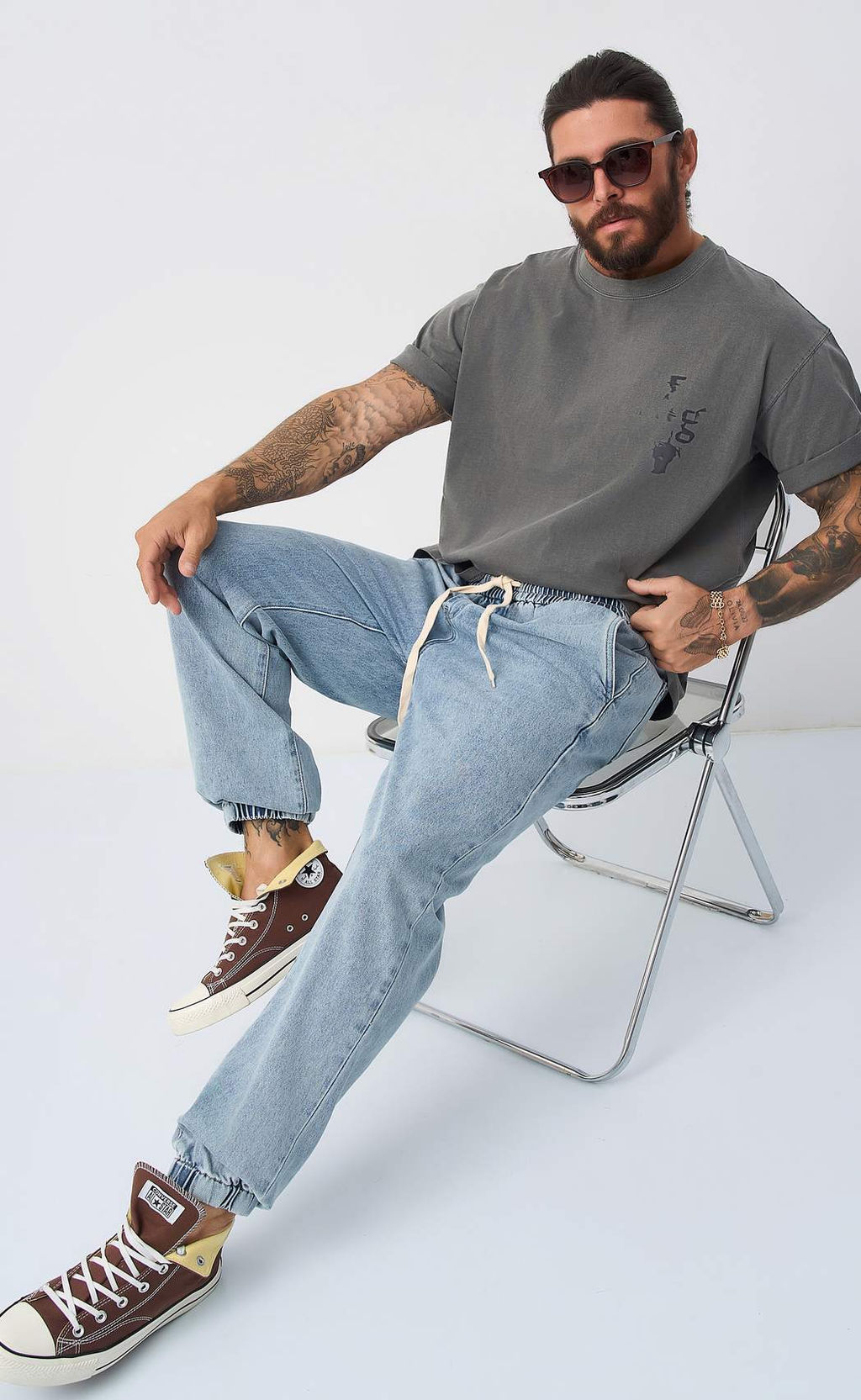 Футболка P511-06005 d.grey