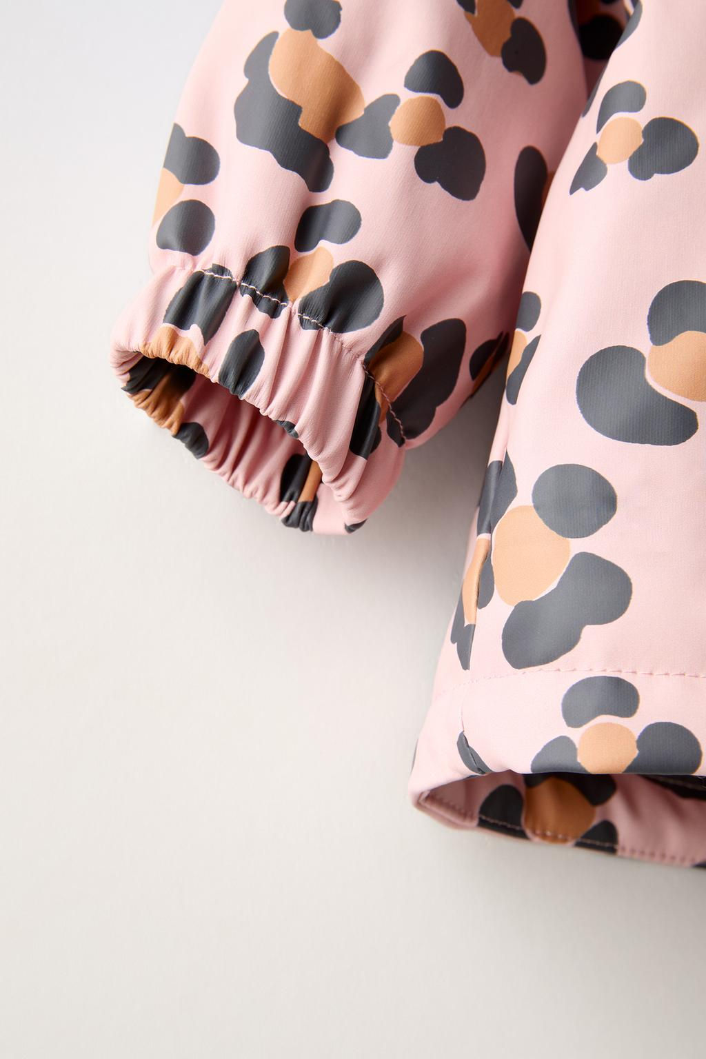 WATER-REPELLENT LINED MOON PRINT RAINCOAT - Zara фото 12