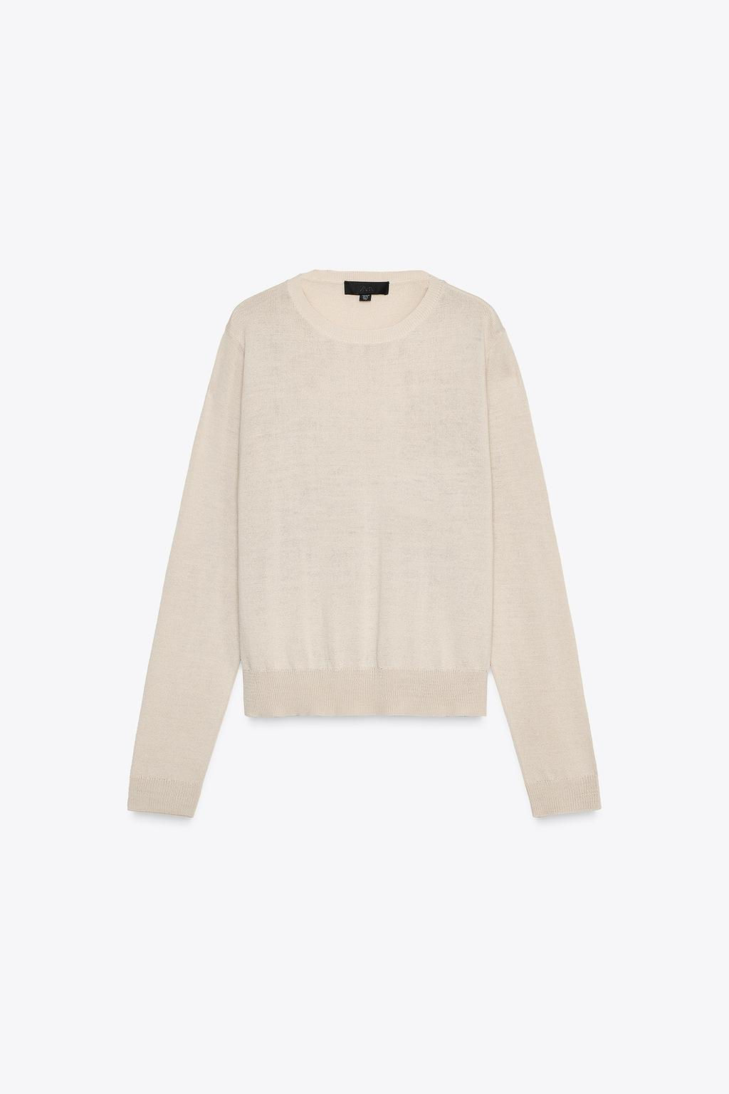 PLAIN WOOL BLEND KNIT SWEATER - Zara фото 6