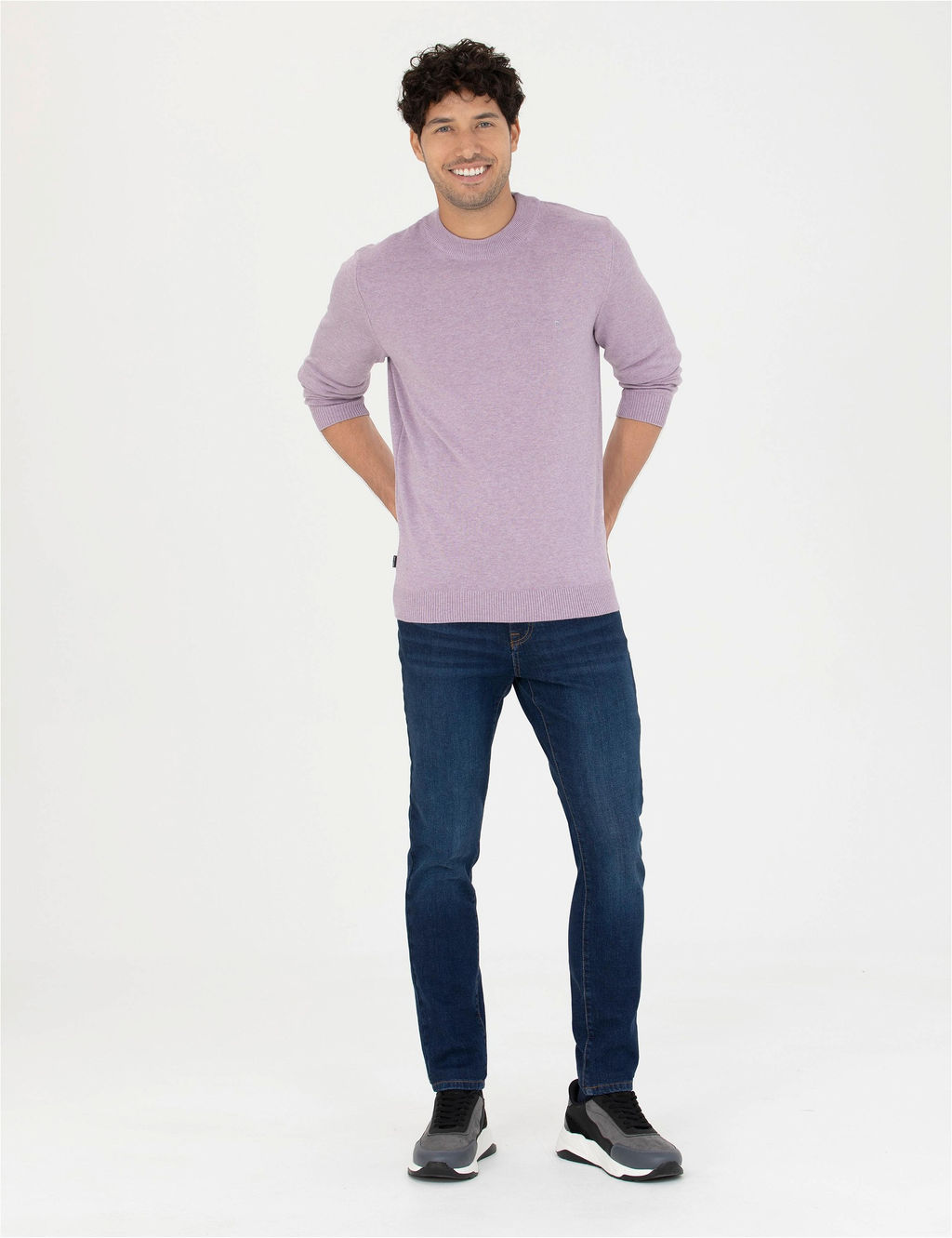 Lacivert Slim Fit Jean Pantolon