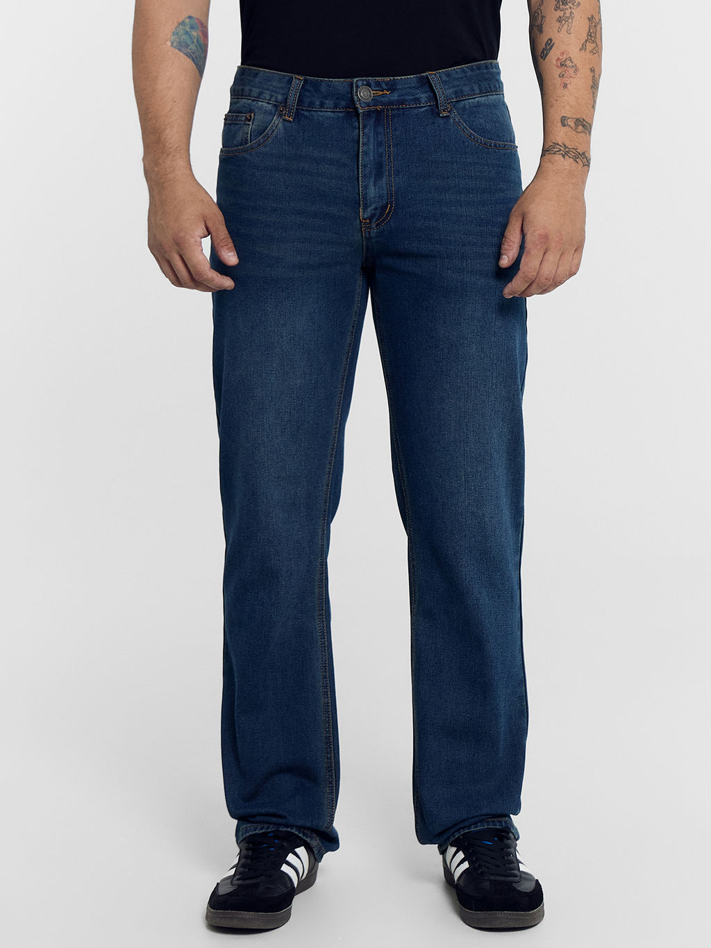 Брюки джинсовые мужские темно-синие т.синий 2024-DTM1001-1 - Mark formelle фото 2