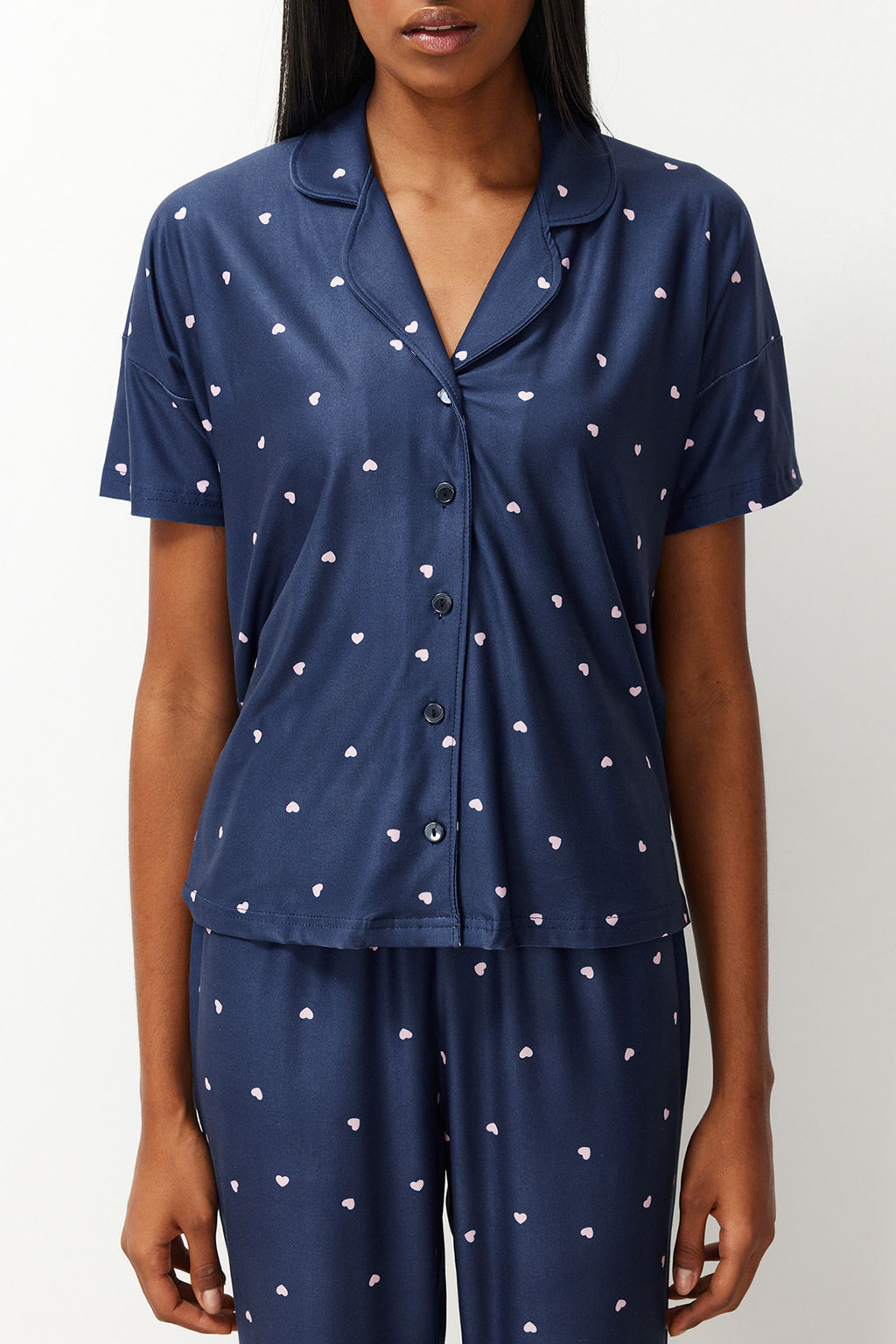 Gul Kurusu Kalpli Orme Pijama Tak?m? THMSS24PT00286 - Trendyolmilla фото 4