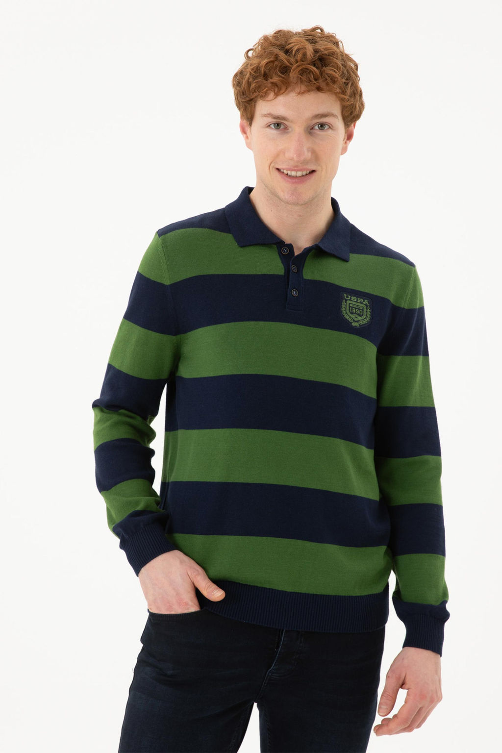 Мужской зеленый свитер - U.s. polo assn фото 8