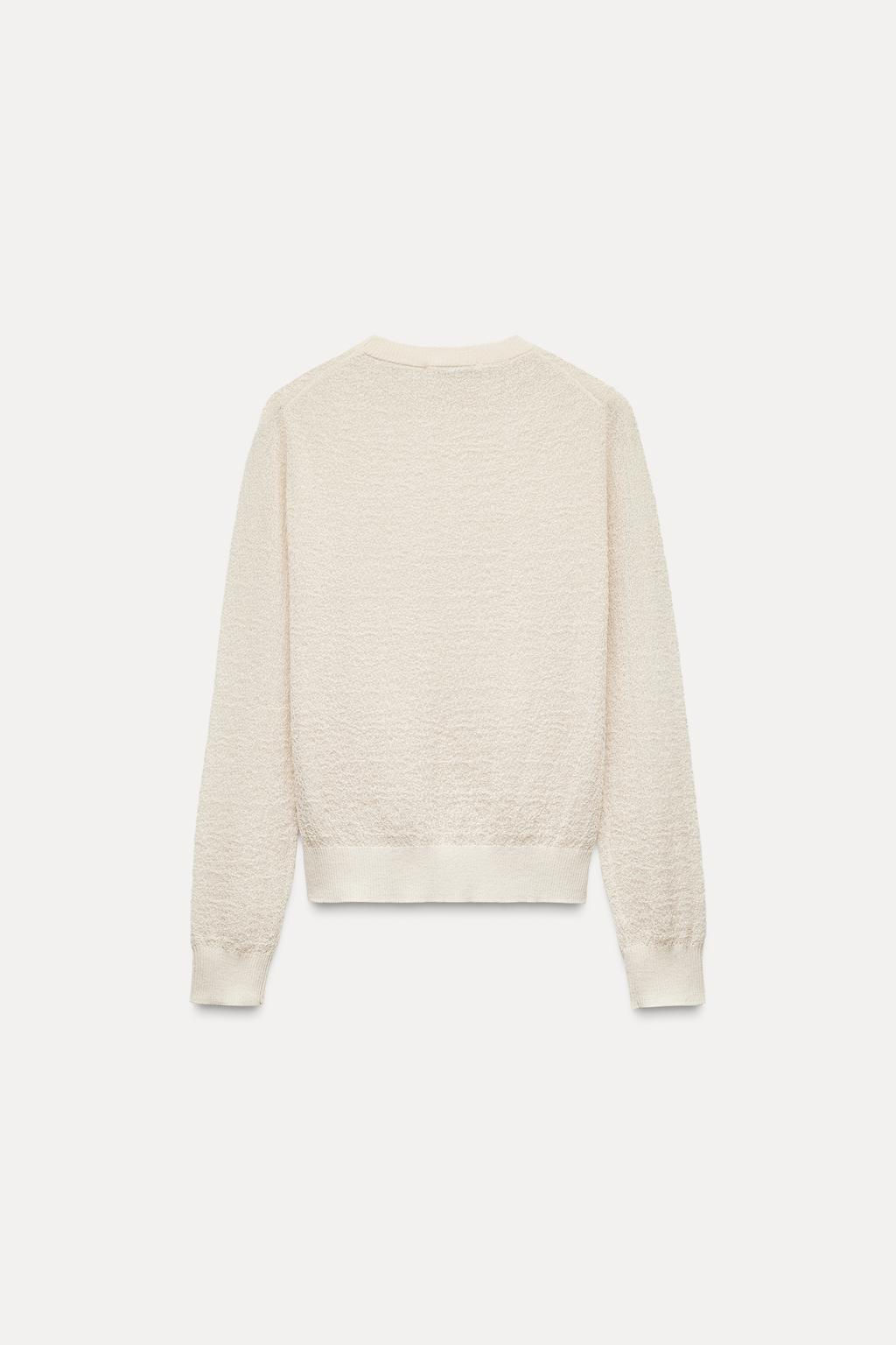 FINE KNIT SEMI-SHEER SWEATER - Zara фото 13