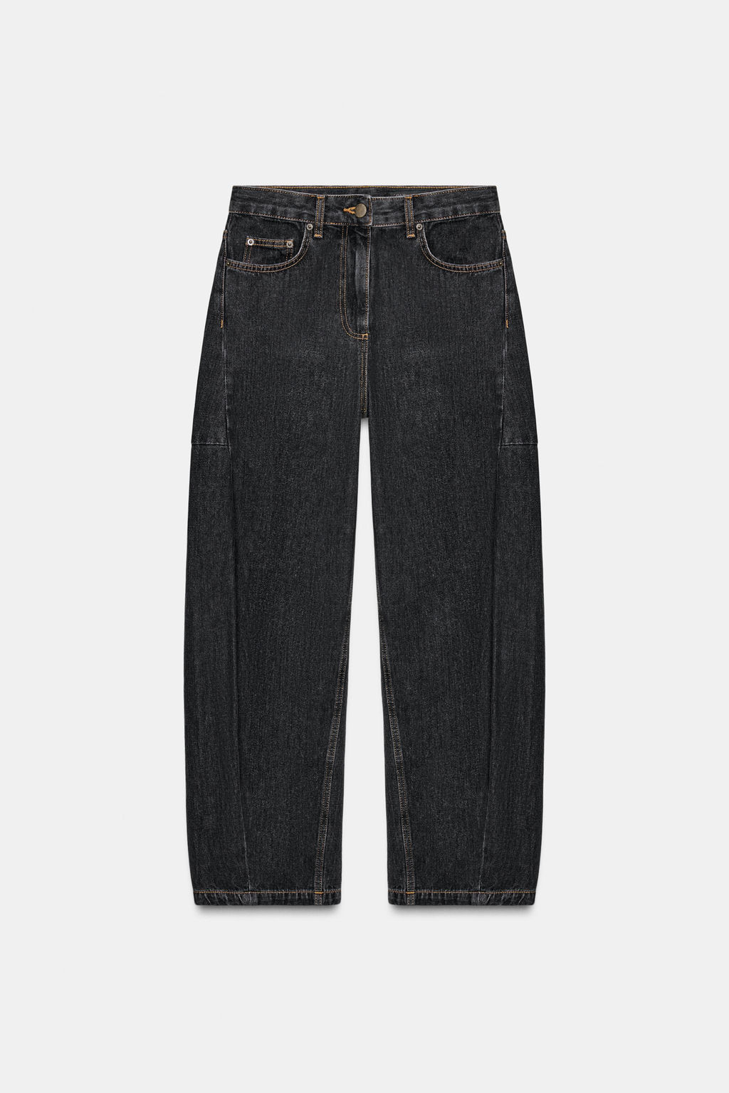 ZW COLLECTION ANKLE BALLOON MID-WAIST JEANS - Zara фото 14