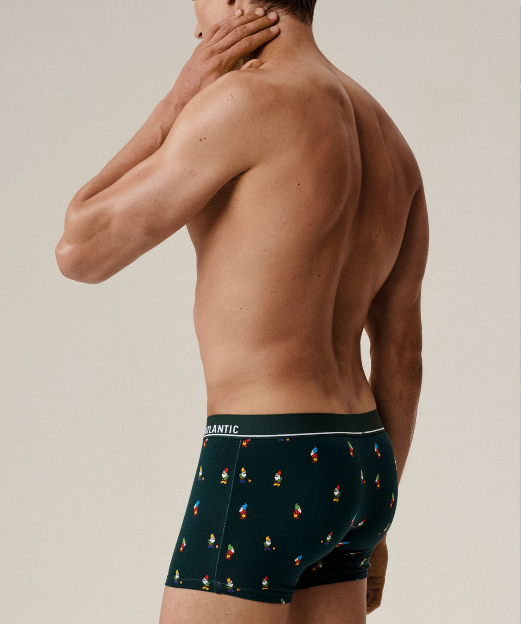ATLANTIC 2GMH-031 Трусы шорты Check - набор 2 шт. темно-зеленый + темно-синий фото 3