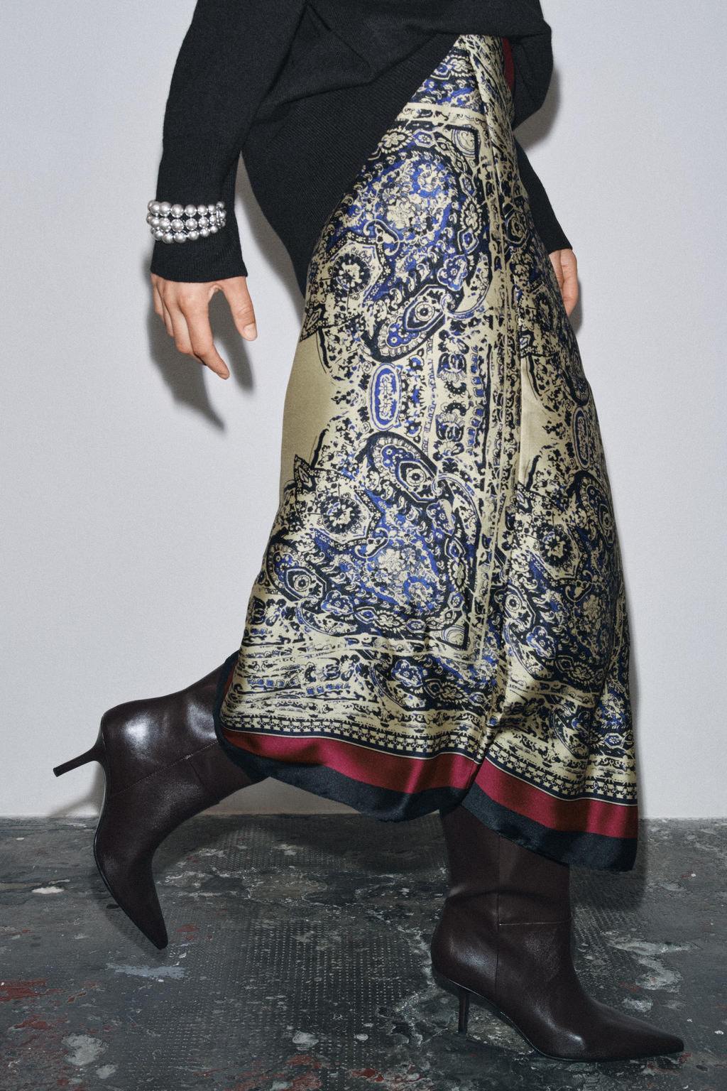 ZW COLLECTION PAISLEY SARONG SKIRT - Zara фото 2