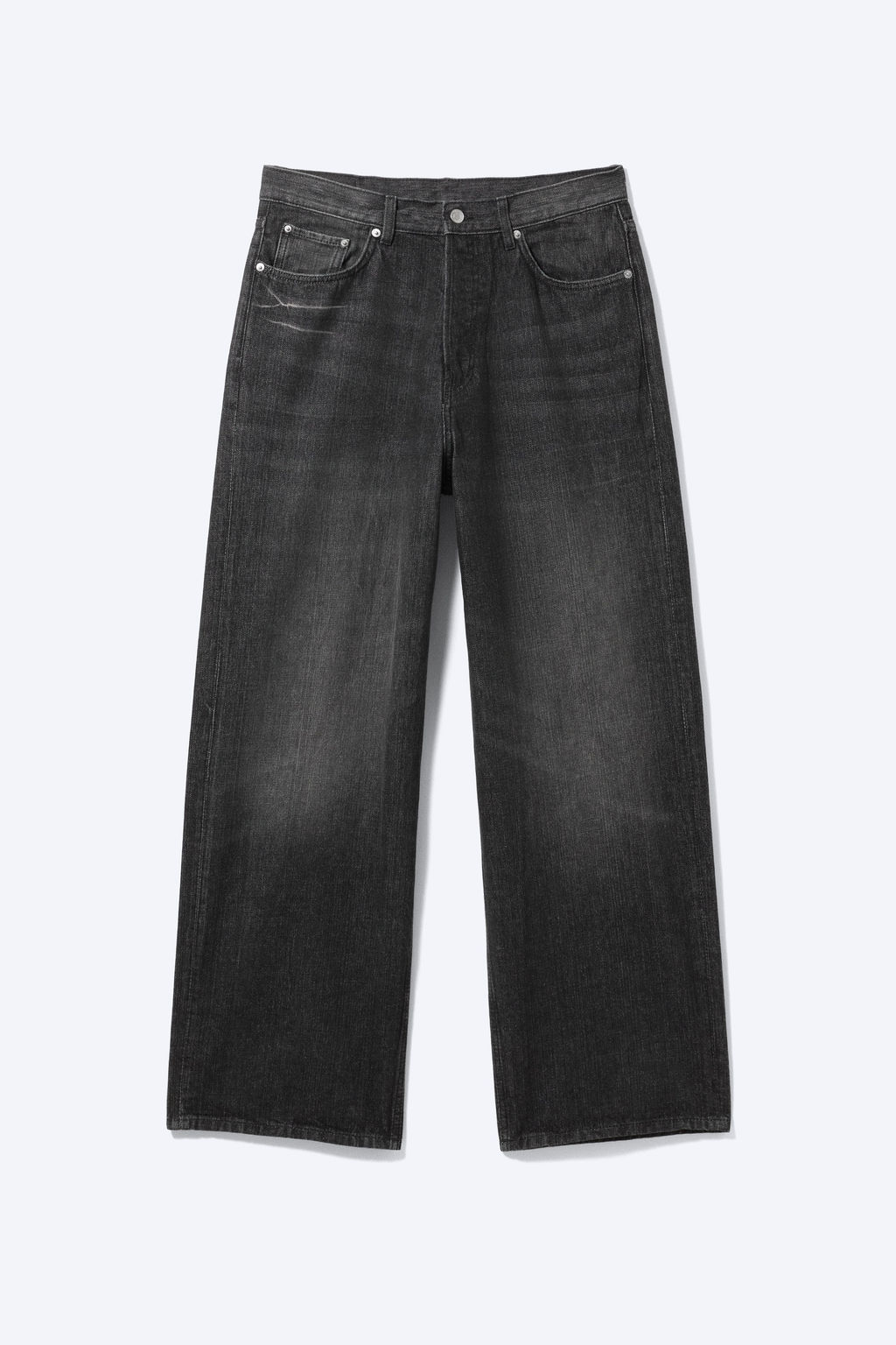 Vaqueros unisex de tiro medio y pernera baggy holgada Astro - H&m фото 12