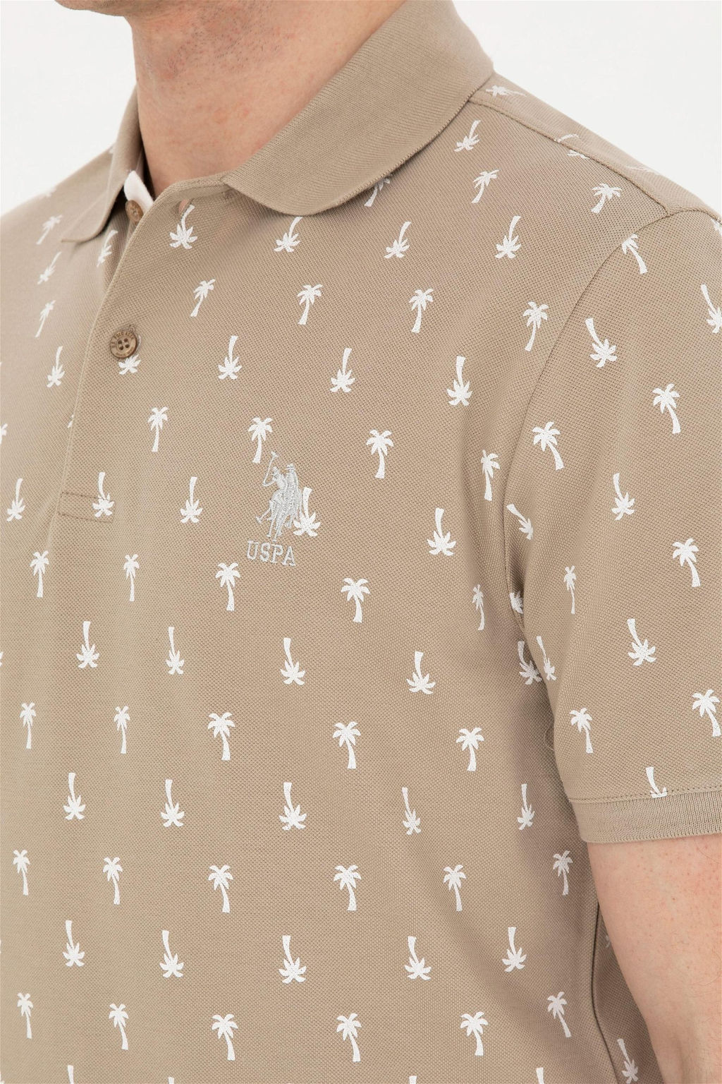 Мужская футболка светло-хаки Неожиданная скидка в корзине - U.s. polo assn фото 7