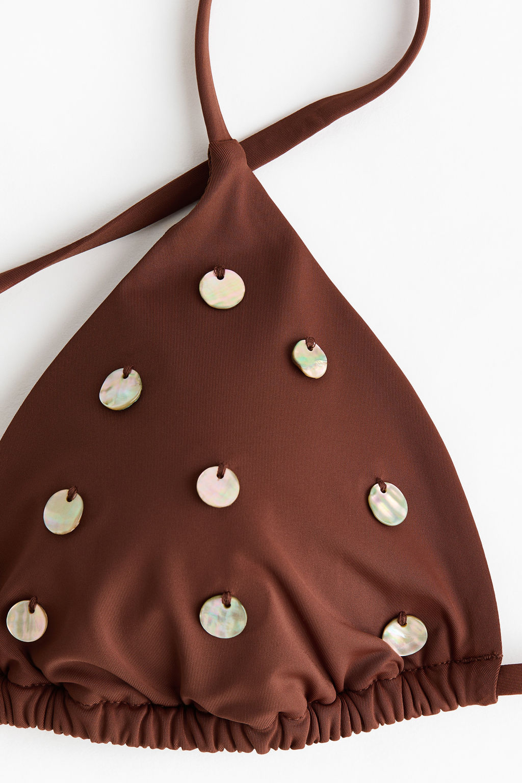 Top de bikini triangular con relleno - H&m фото 6