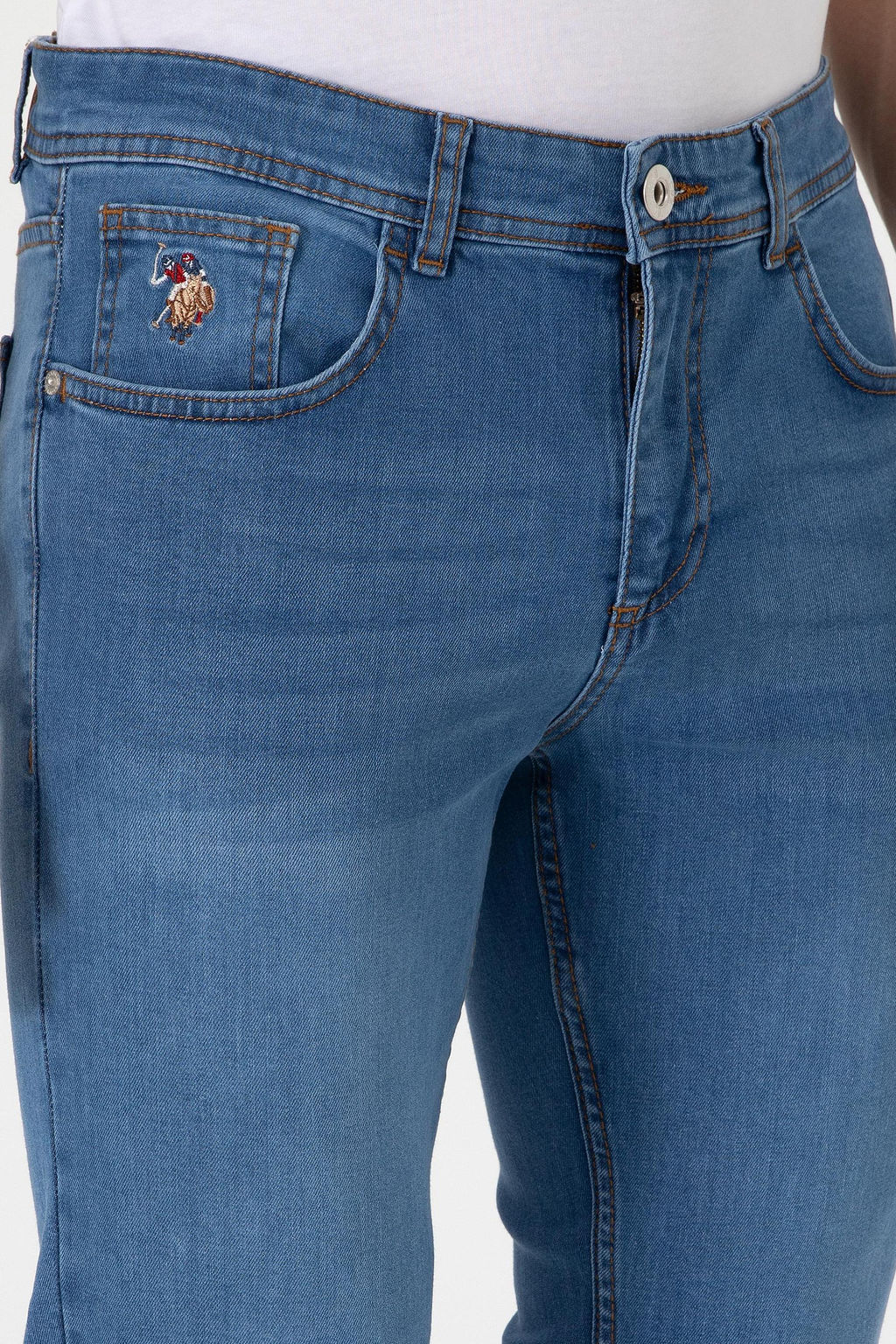 Erkek A__k Mavi Jean Pantolon Sepette S_rpriz _ndirim - U.s. polo assn фото 5