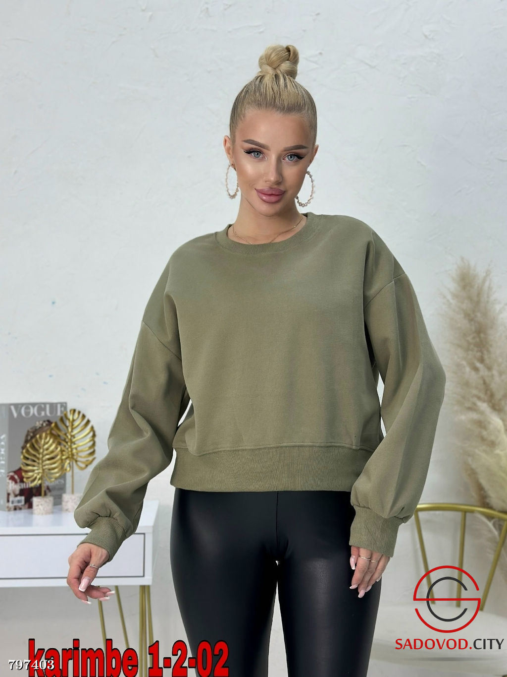 толстовка женская однотонная - Bruno фото 8