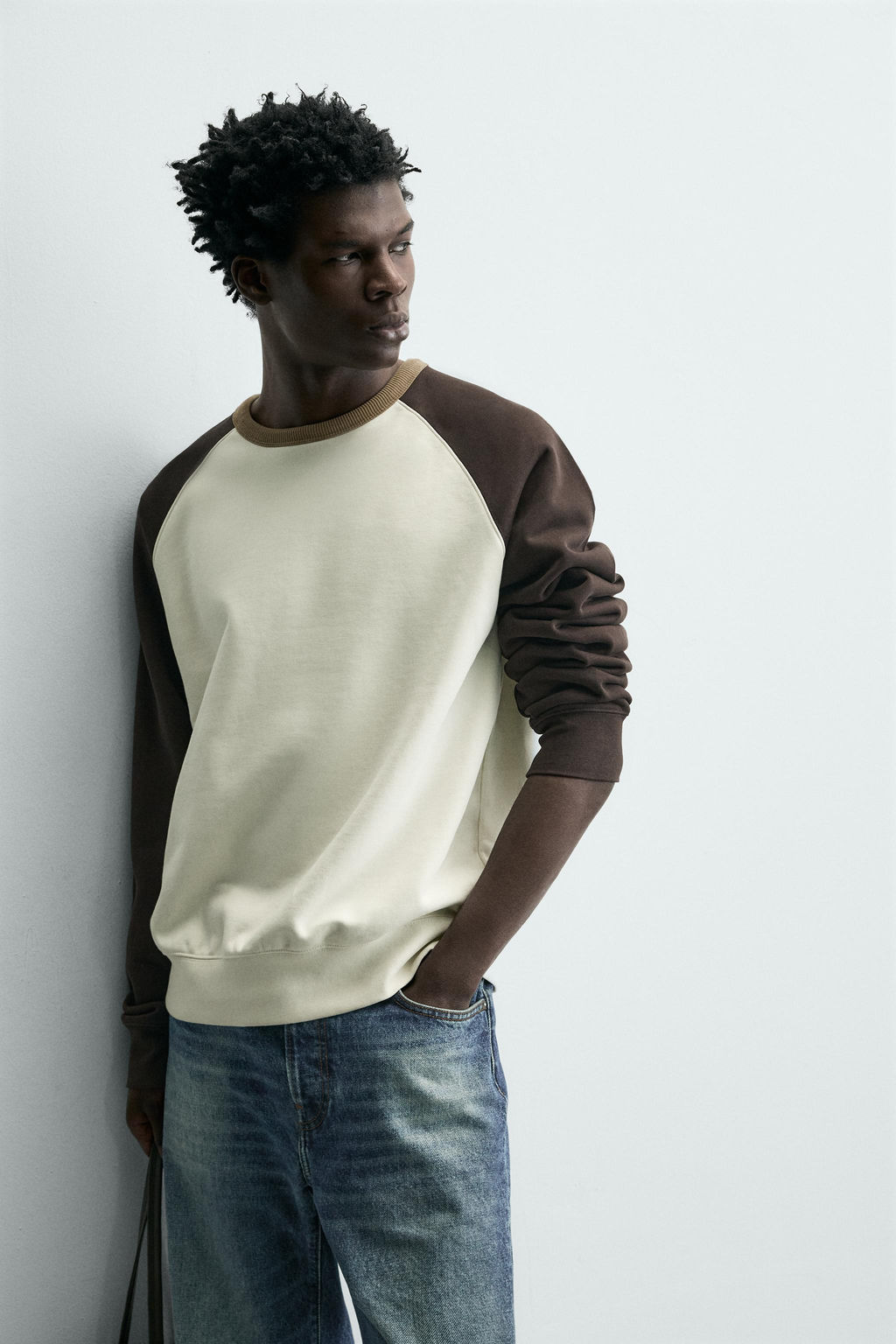 SUDADERA CREWNECK COLOR BLOCK / Multicolor - Zara фото 5