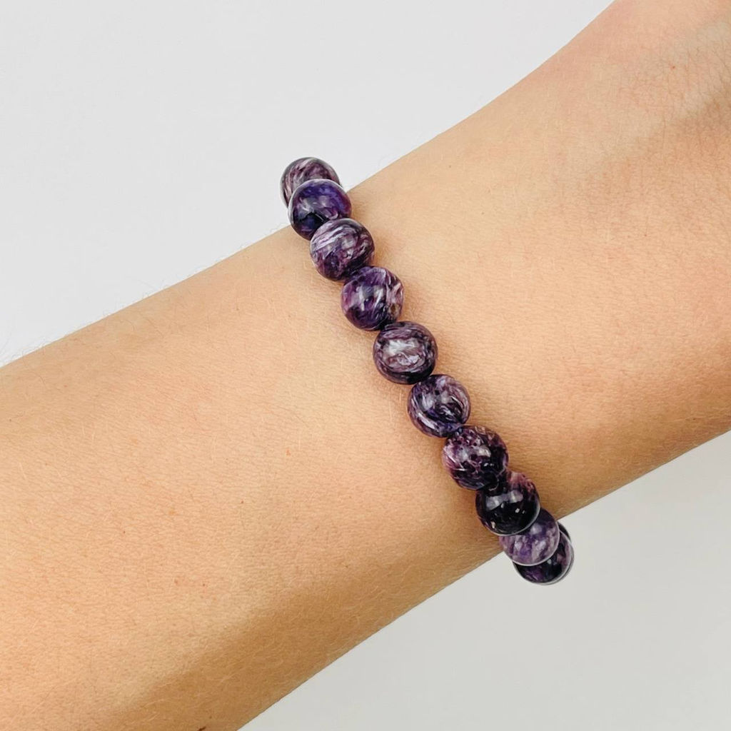 Браслет из камня Чароит 16,5 см + - Радуга самоцветов фото 2