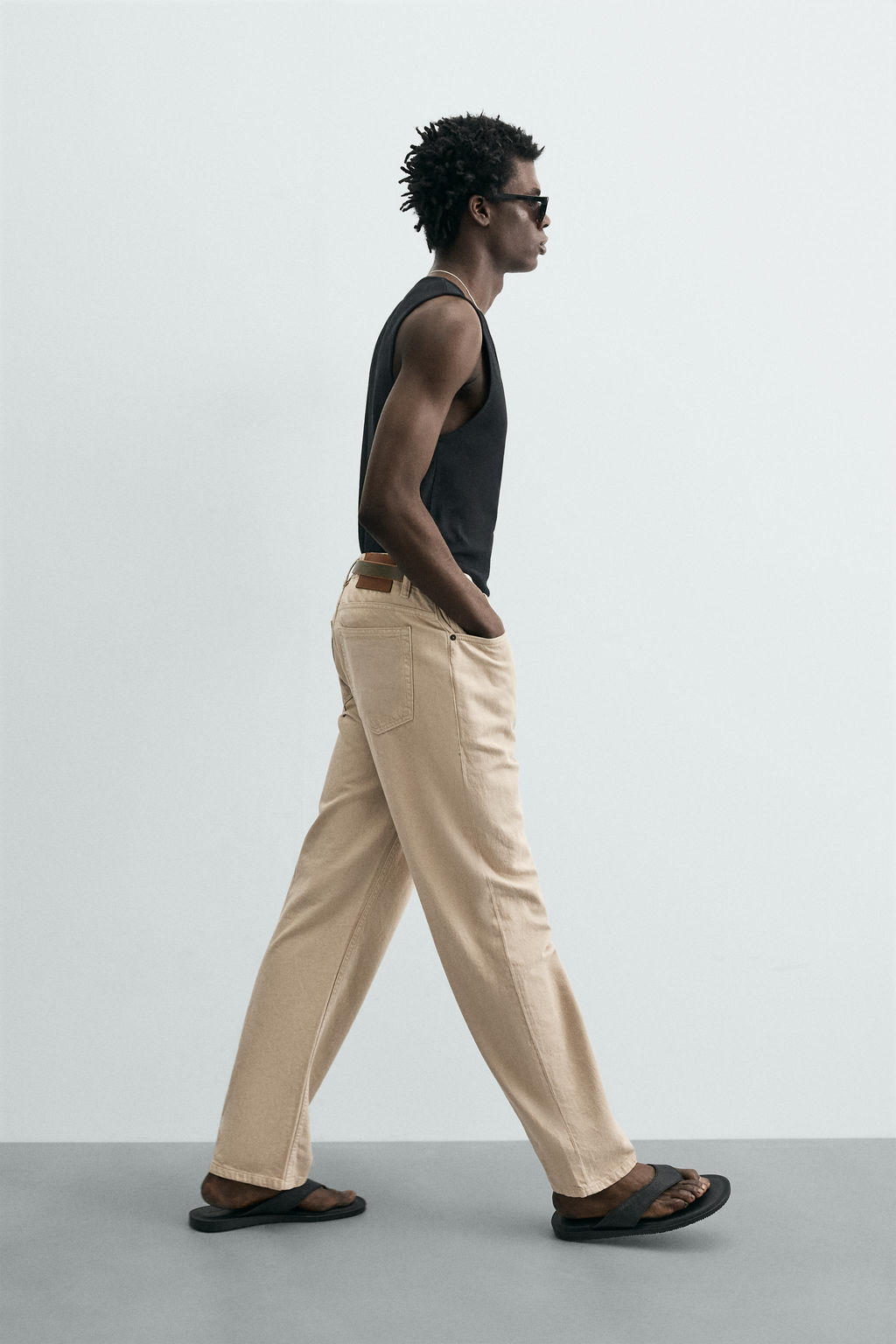 JEANS LIGEROS ALGOD?N - C??AMO / Beige vigor? - Zara фото 6
