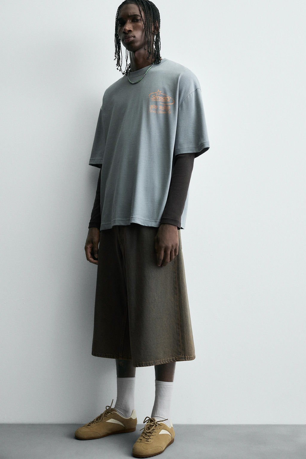 WASHED PRINT T-SHIRT - Zara фото 5